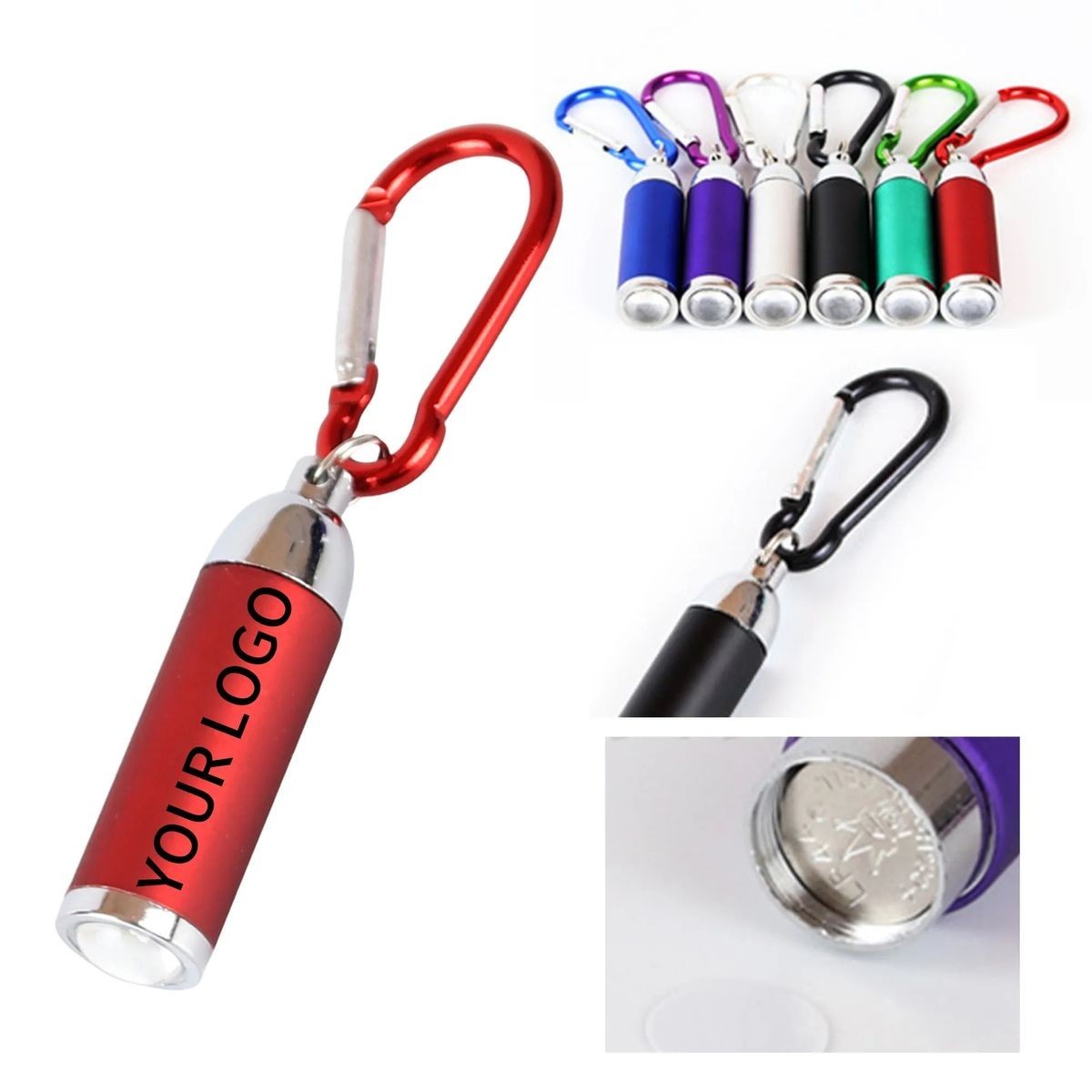 Compact Aluminum Flashlight with Silkscreen Logo Printing 3