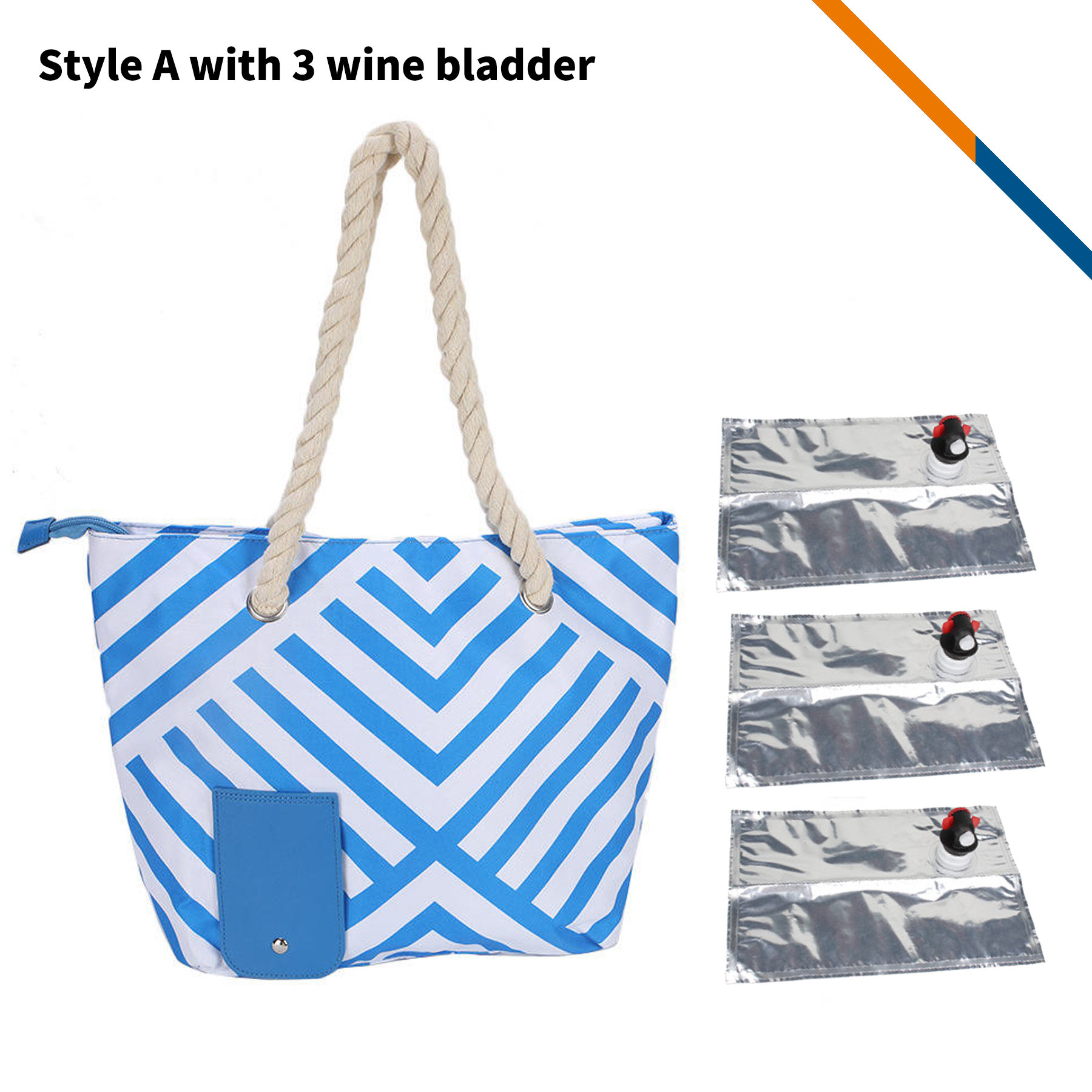 Vinzo Beach Wine Cooler Tote Bag 3