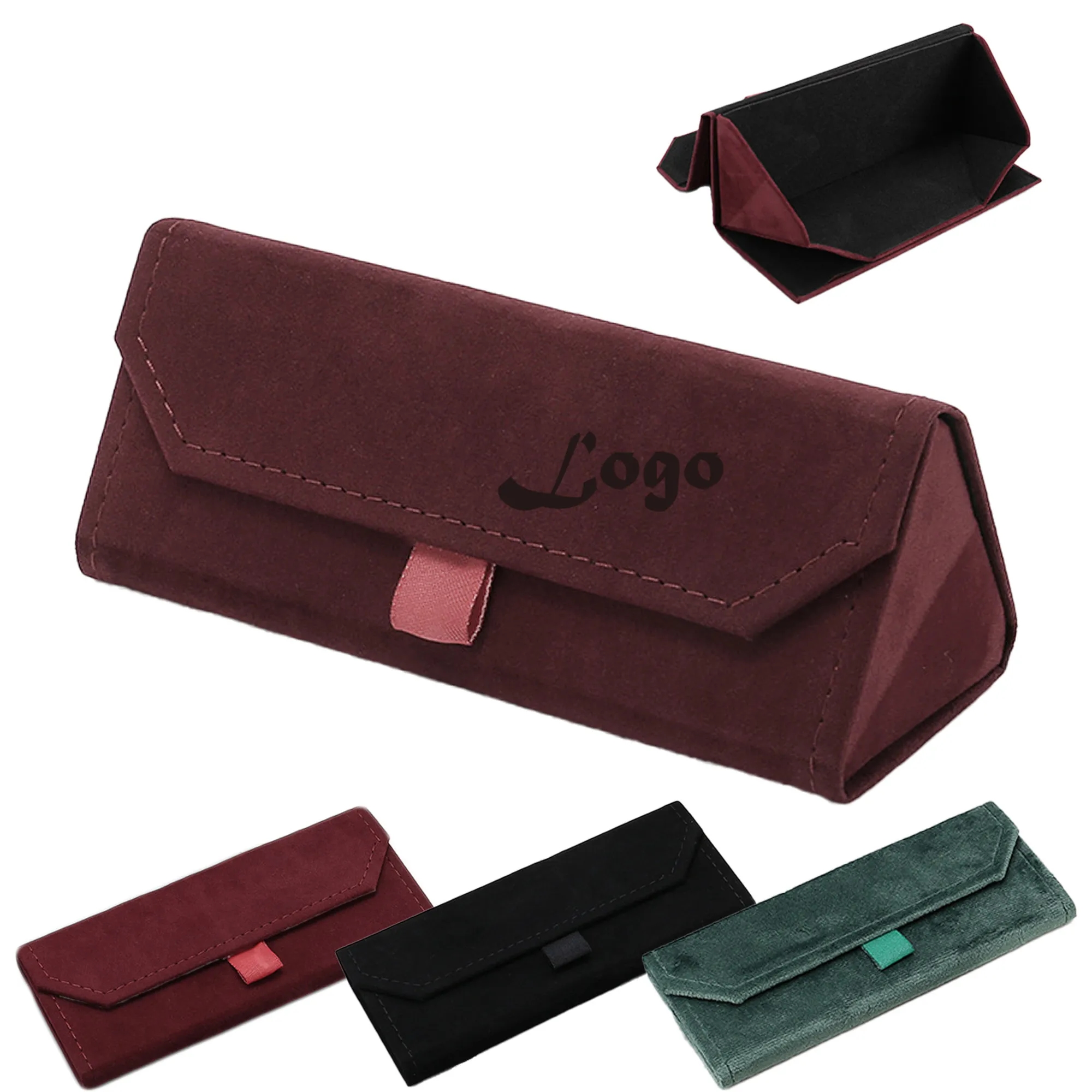Plush Foldable Eyeglass Holder Case 4