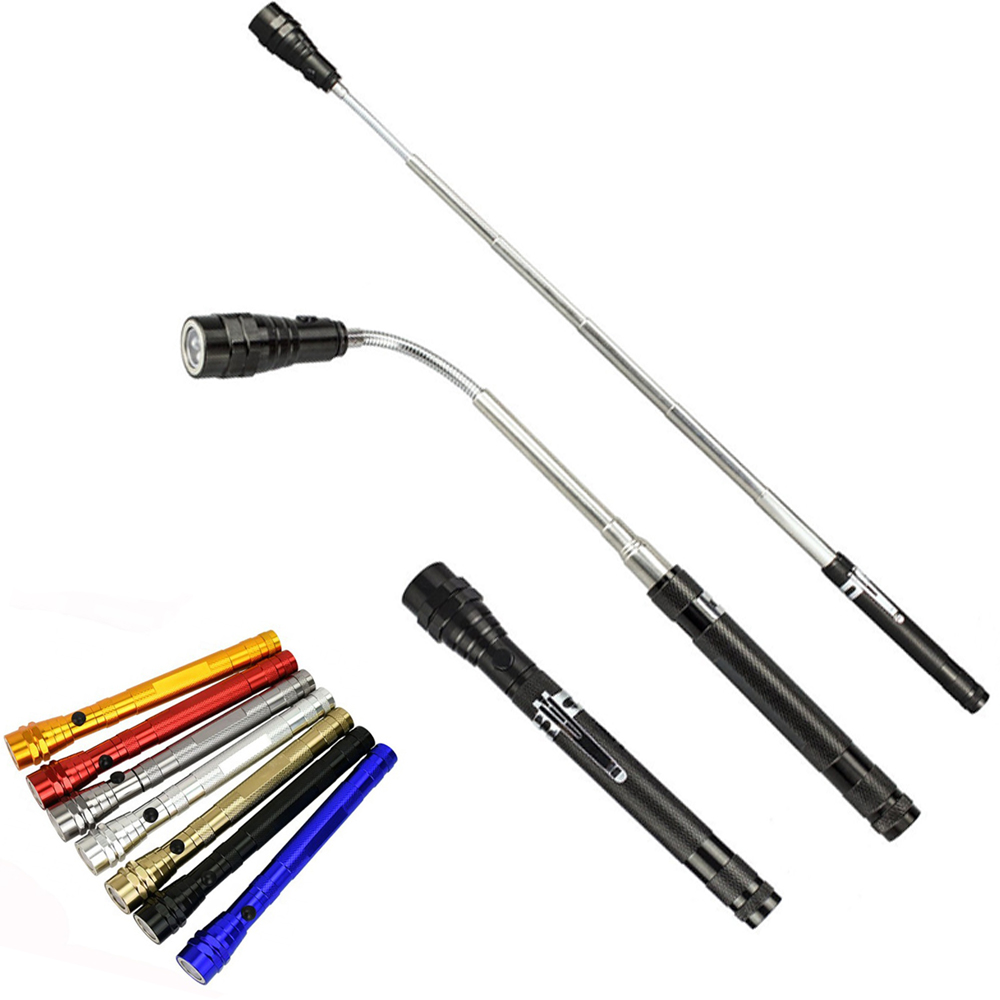 Telescopic Aluminum Flashlight With Magnet