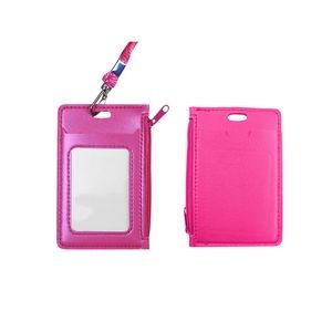 PU Leather Card Holder with Zippered Pocket 3