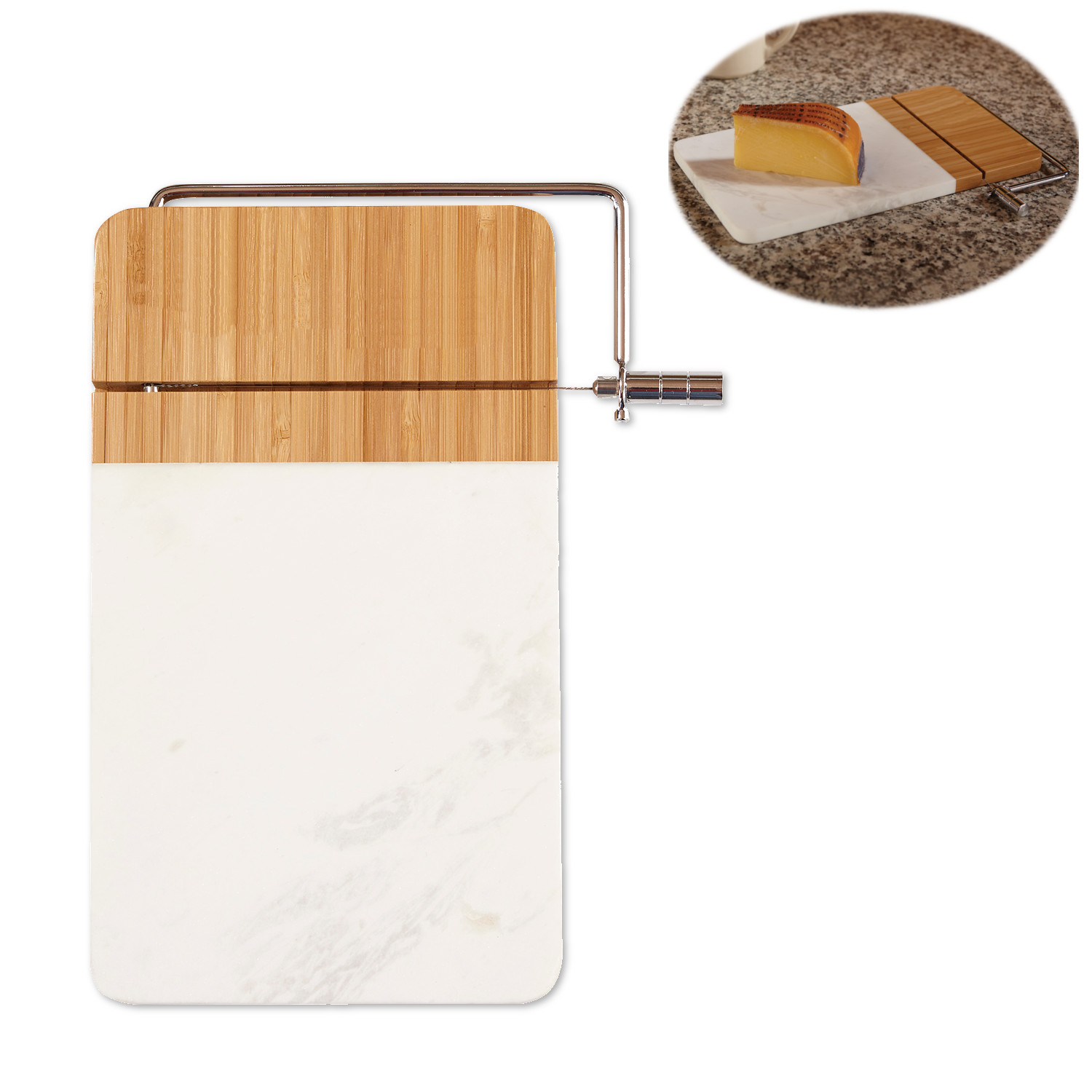Marble and Bamboo Cutting Board 2