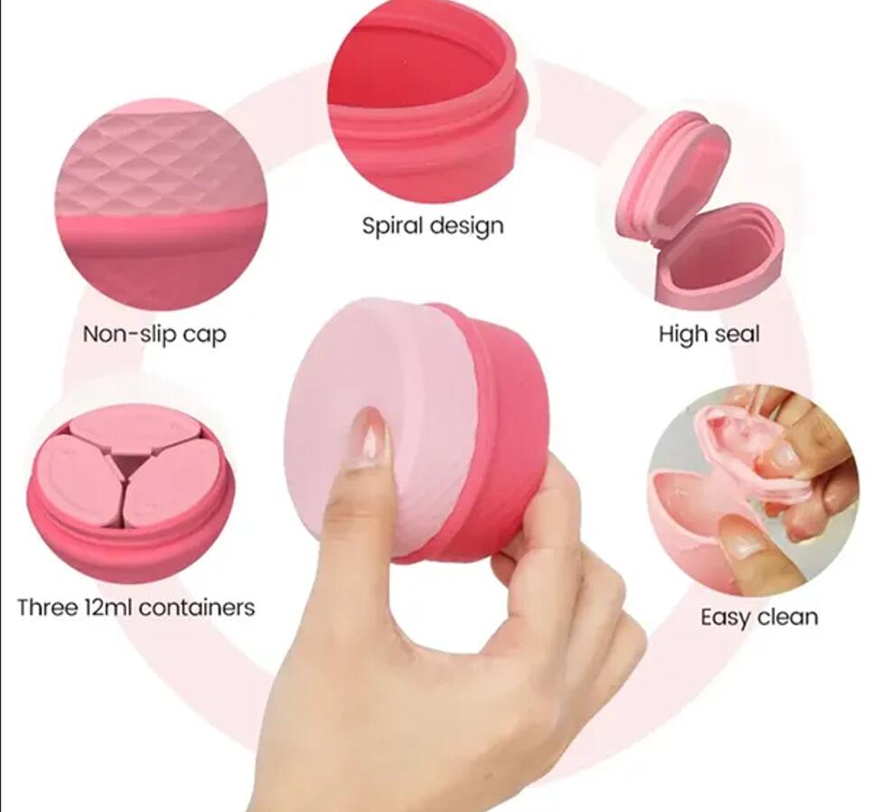 Silicone Cream Jar For Travel Business Trip 4