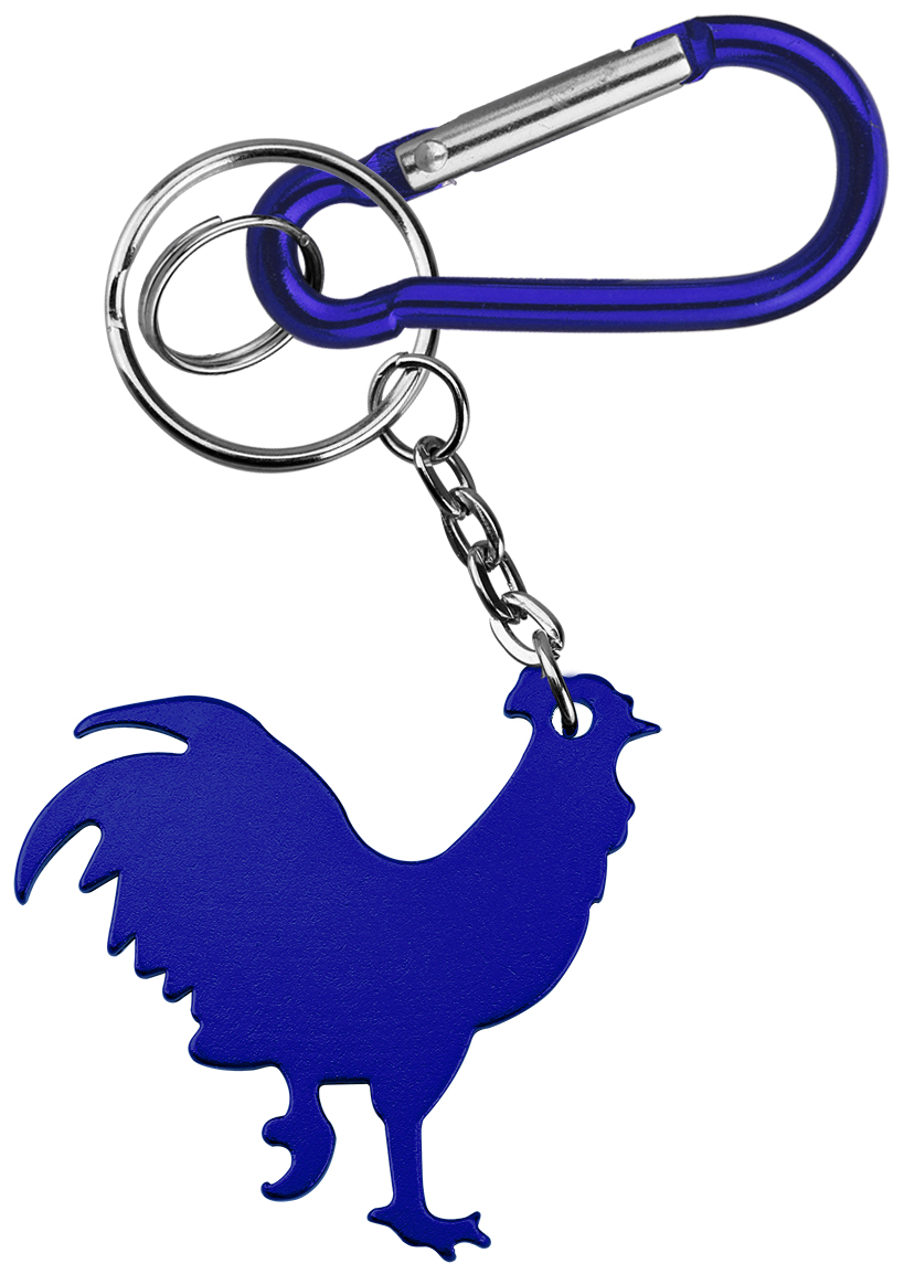 Rooster Shape Bottle Opener with Key Chain & Carabiner 5