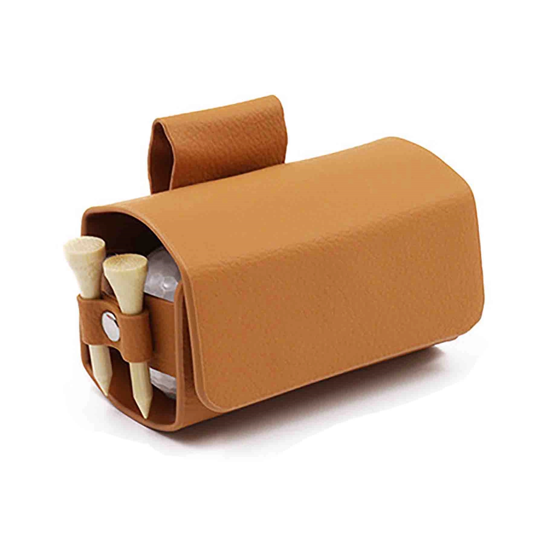 Leather Waist Belt Golf Ball Pouch Sports Accessory 5