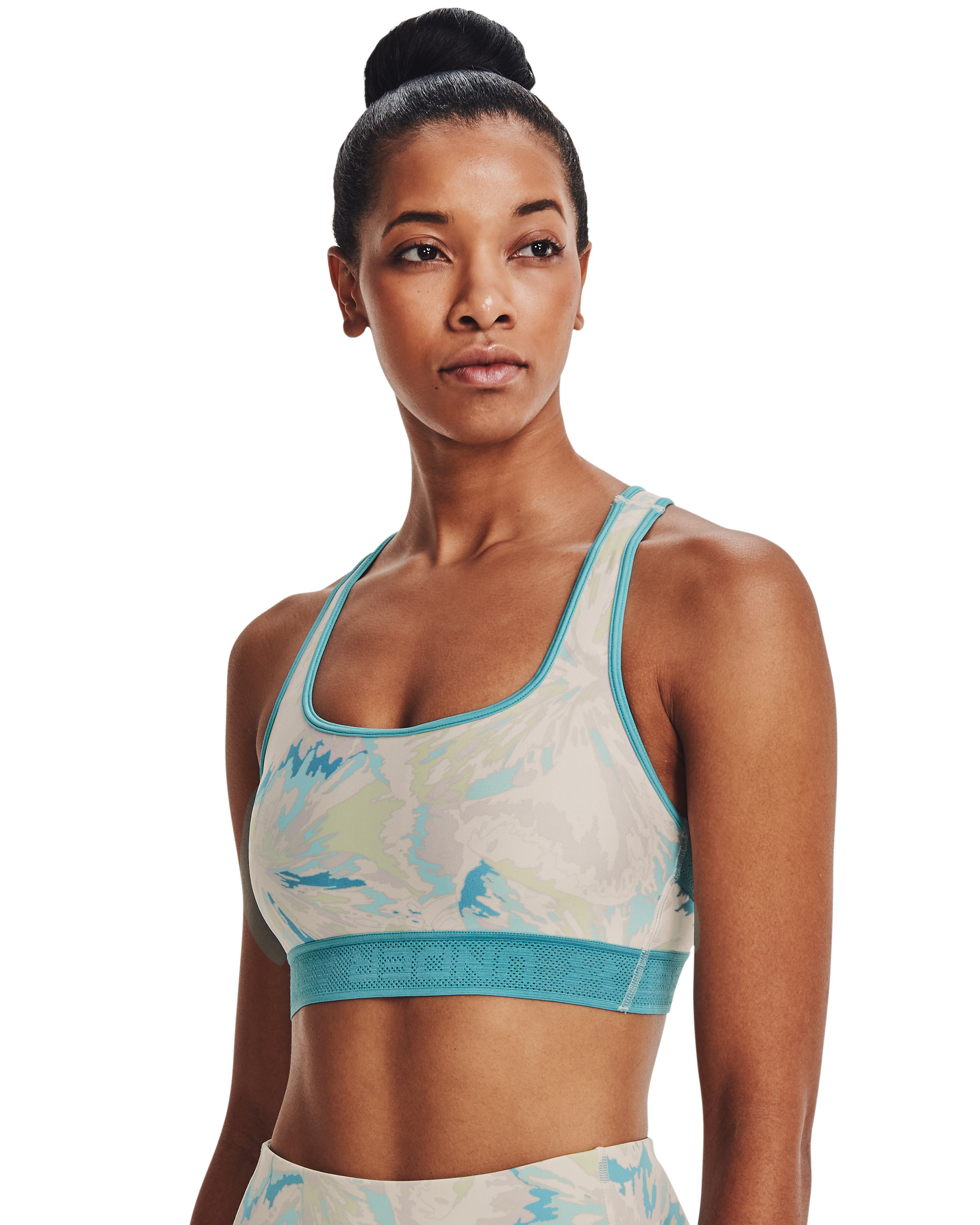 Armour Mid Crossback Print Printed Women's Sports Bra 2