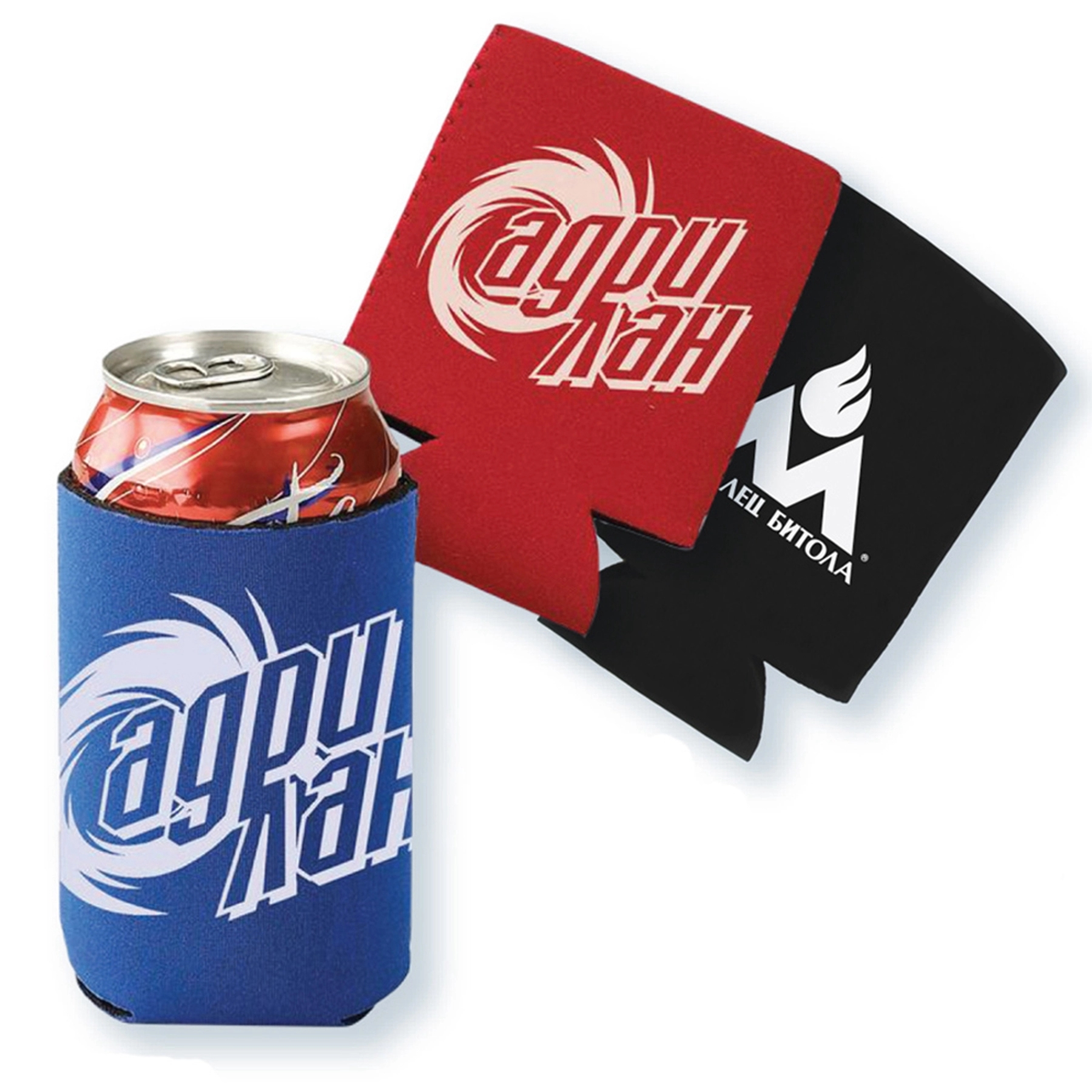 Budget Collapsible Foam Can Holder, custom koozie with logo imprint 2