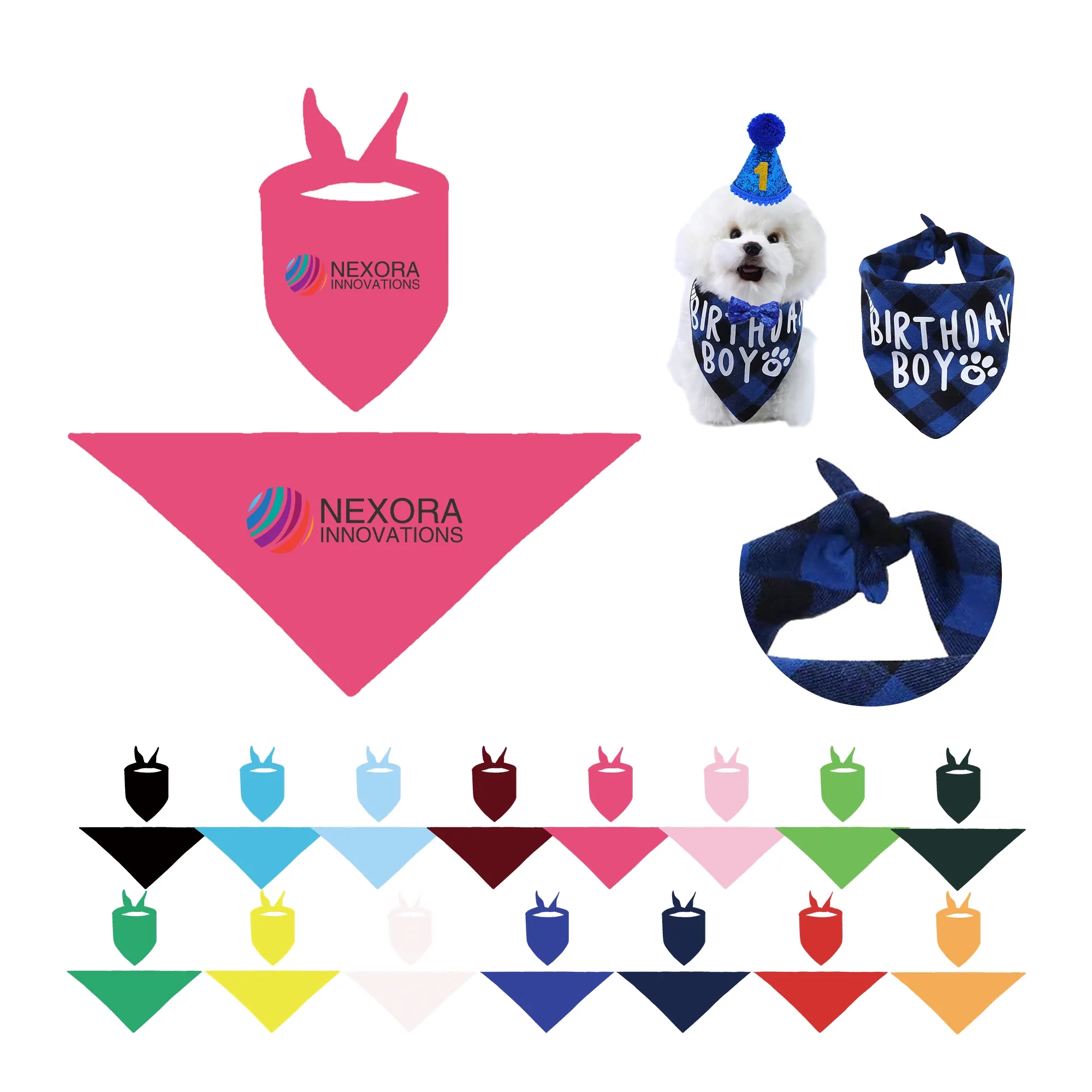 MOQ 50 Universal Dog Bandana 8