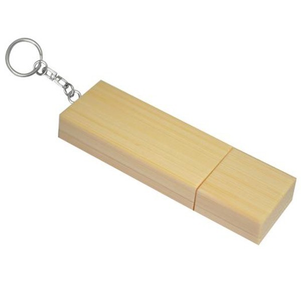 Wood USB Flash Drive with Keyring 16