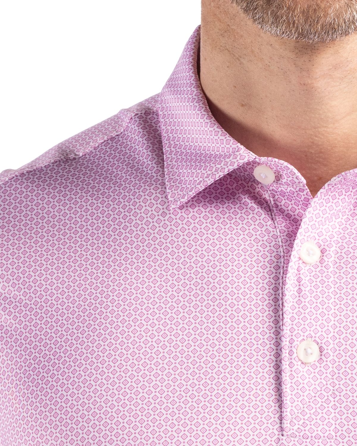 Cutter & Buck Pike Recycled Diamond Dot Print Mens Polo 39