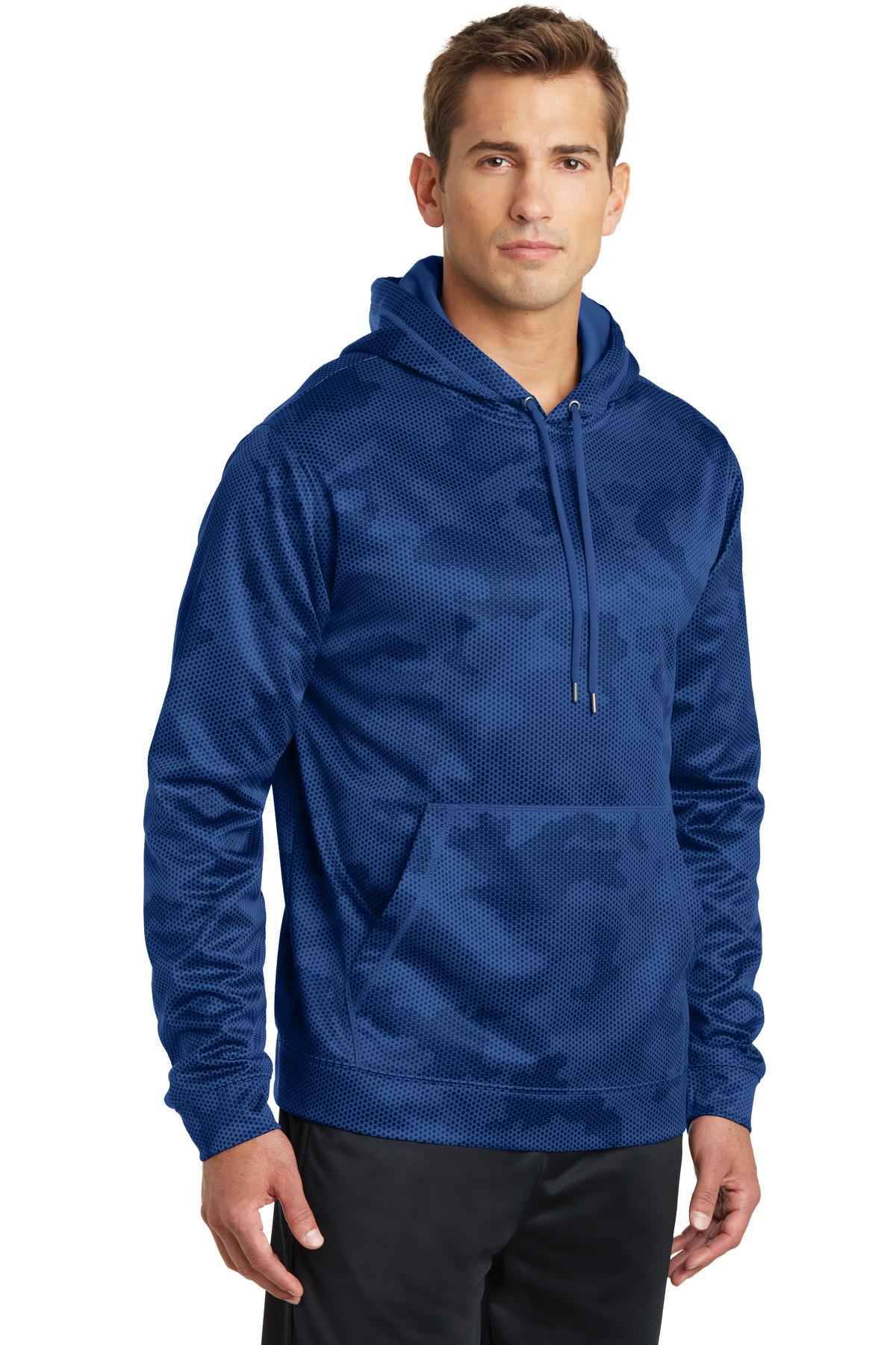 Sport-Tek Sport-Wick CamoHex Fleece Hooded Pullover. ST240 12