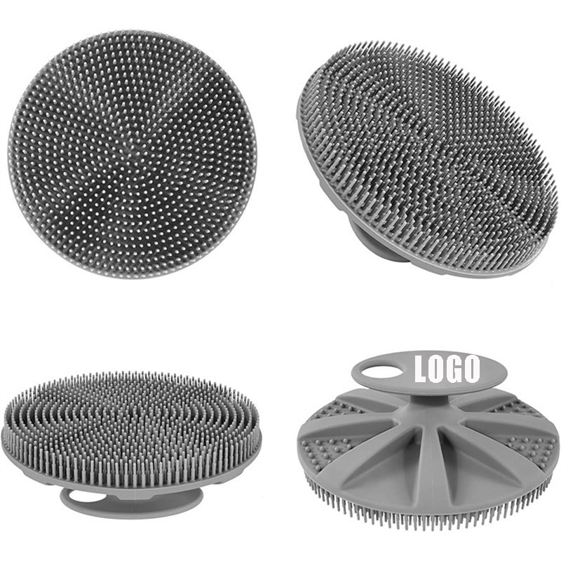 Soft Silicone Body Scrubber Shower Brush /Handheld Cleansing Skin Brush 1