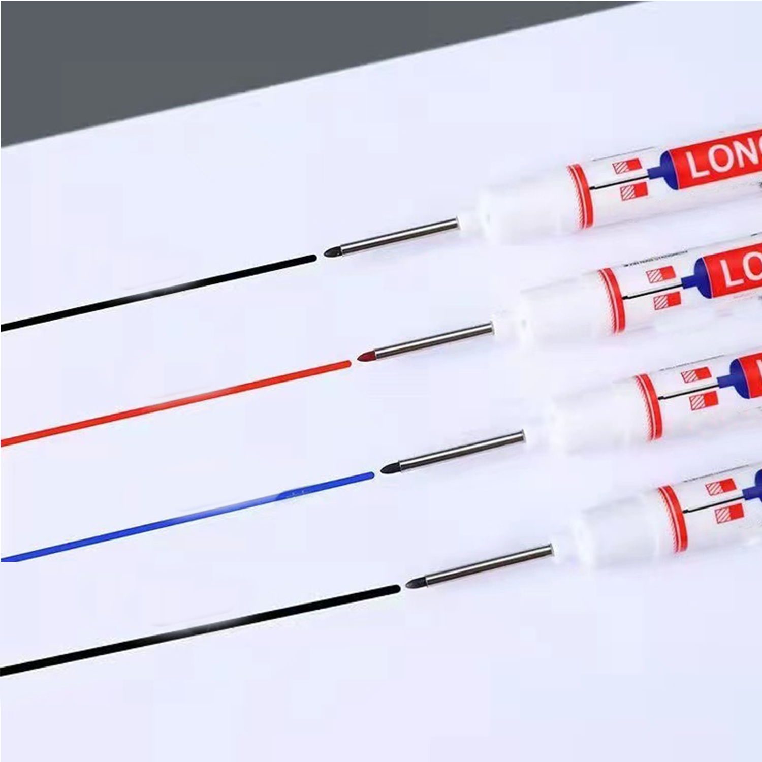 Deep Hole Long Tip Tile Wood Waterproof Quick-Dry Marker Pen 6