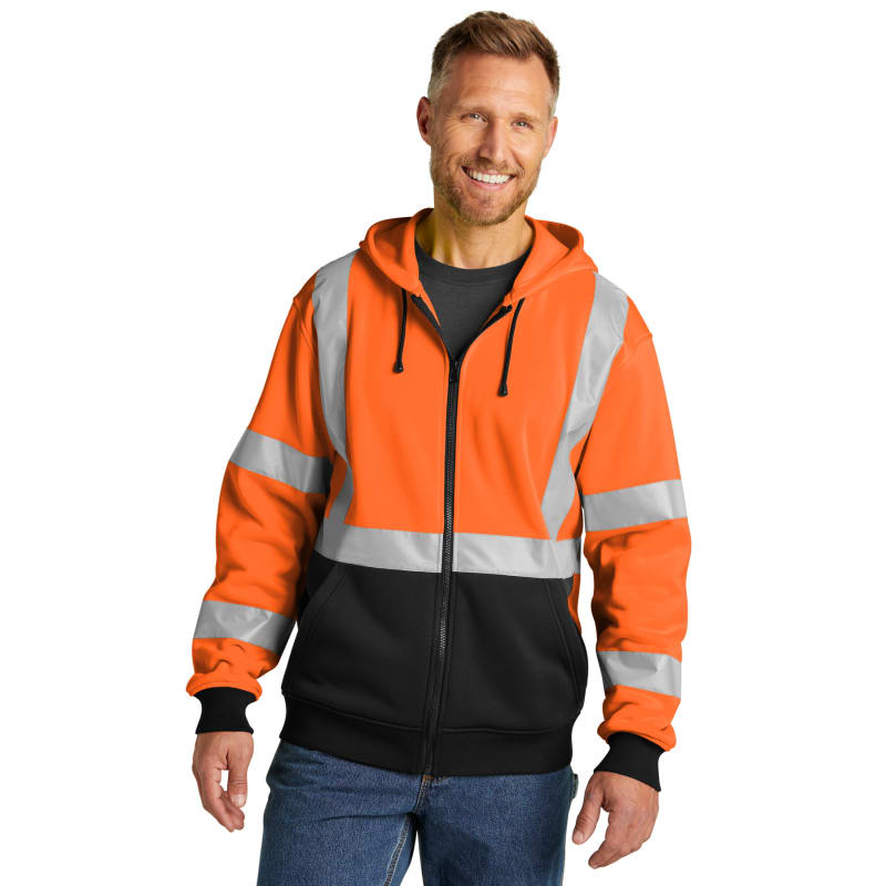 CornerStone A107 Class 3 Heavy-Duty Fleece Full-Zip Hoodie 5