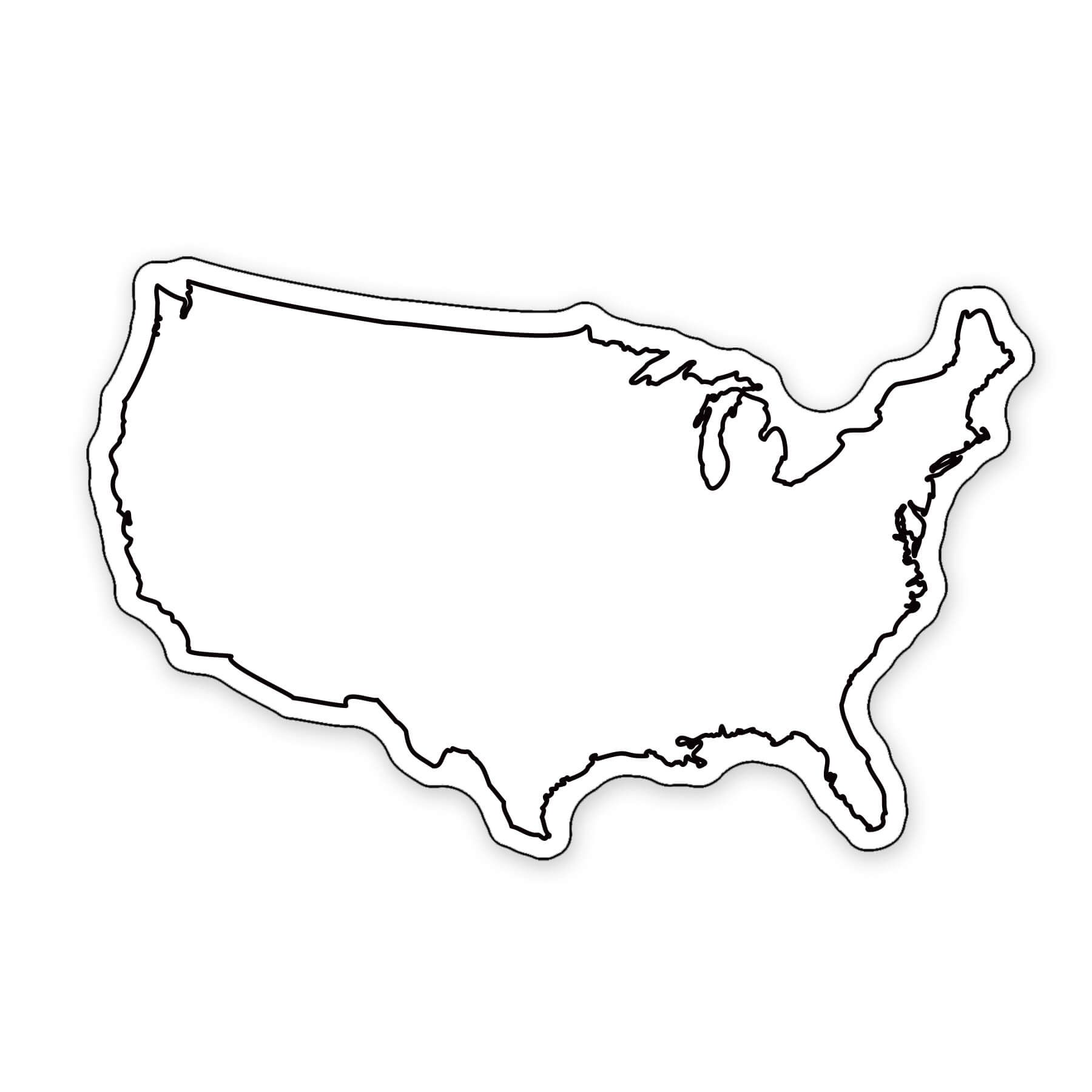USA Shaped NoteKeeper™ Magnet 20 Mil 4