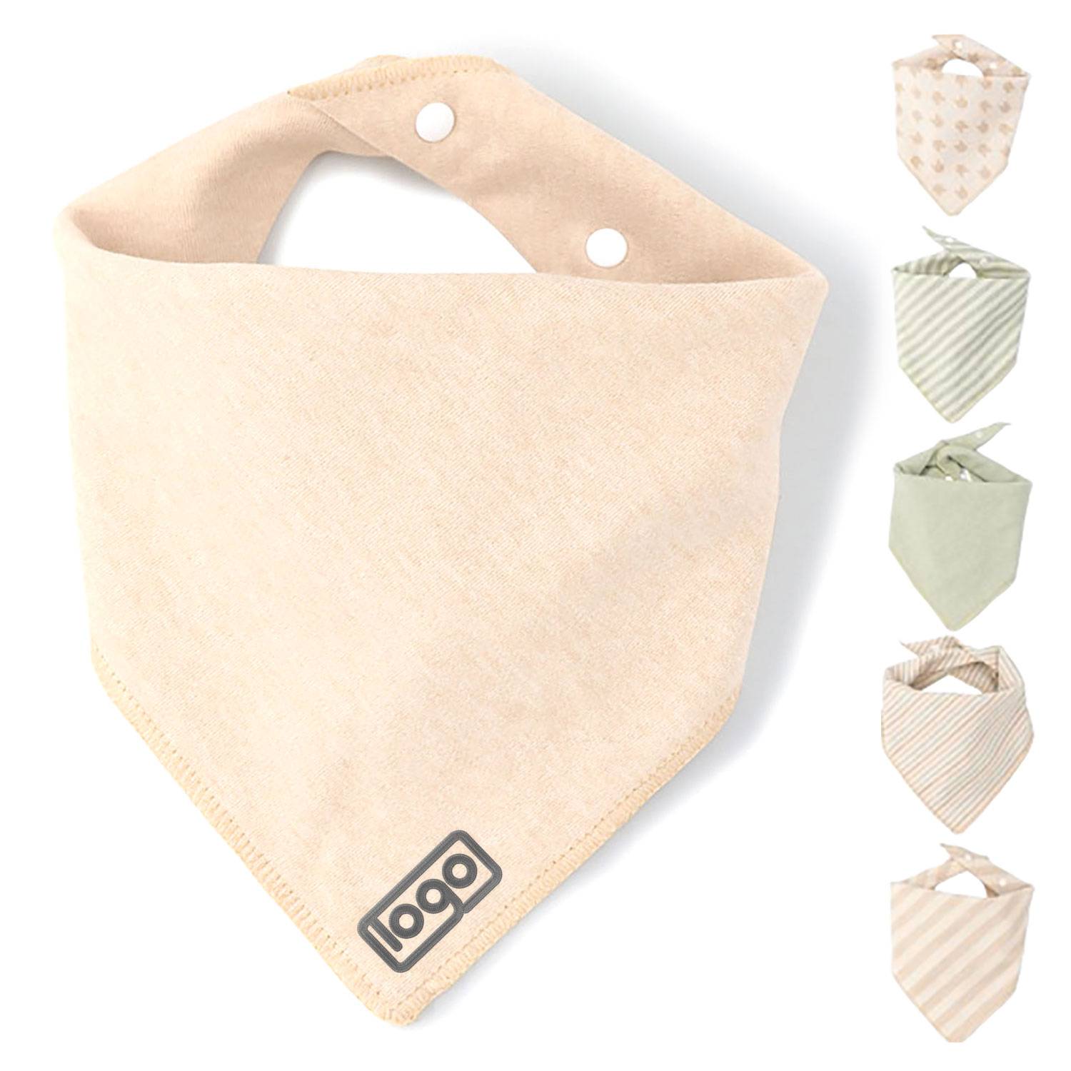 Breathable Baby Cotton Triangle Drool Bib 7