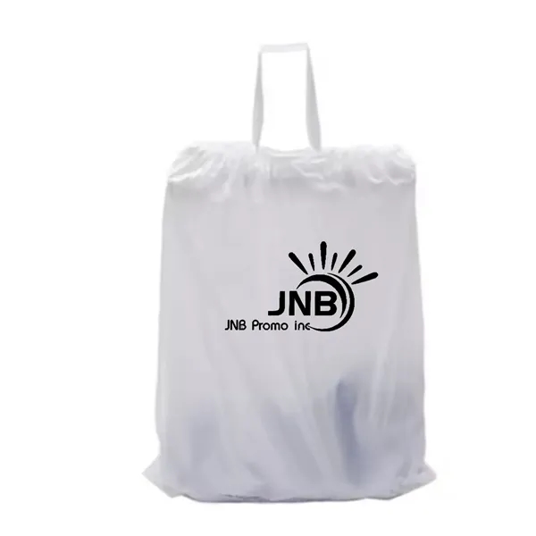 1.25 Mil Plastic Laundry Bag with Drawstring for Hotels