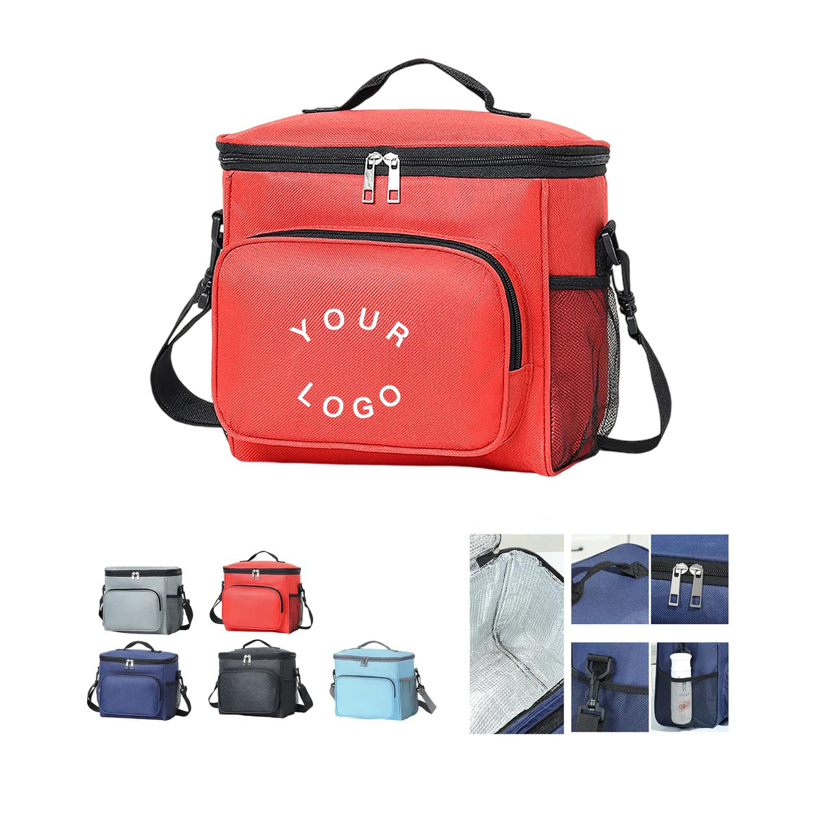 Durable Oxford Picnic Bag with Front Pocket and Handle 4
