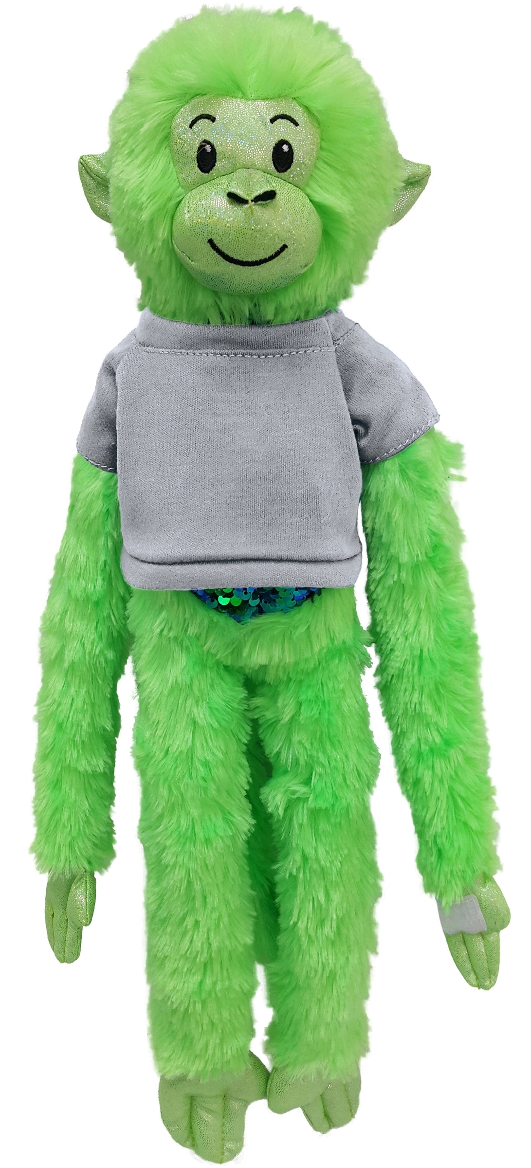 21" Green Spider Monkey with Sequins 14