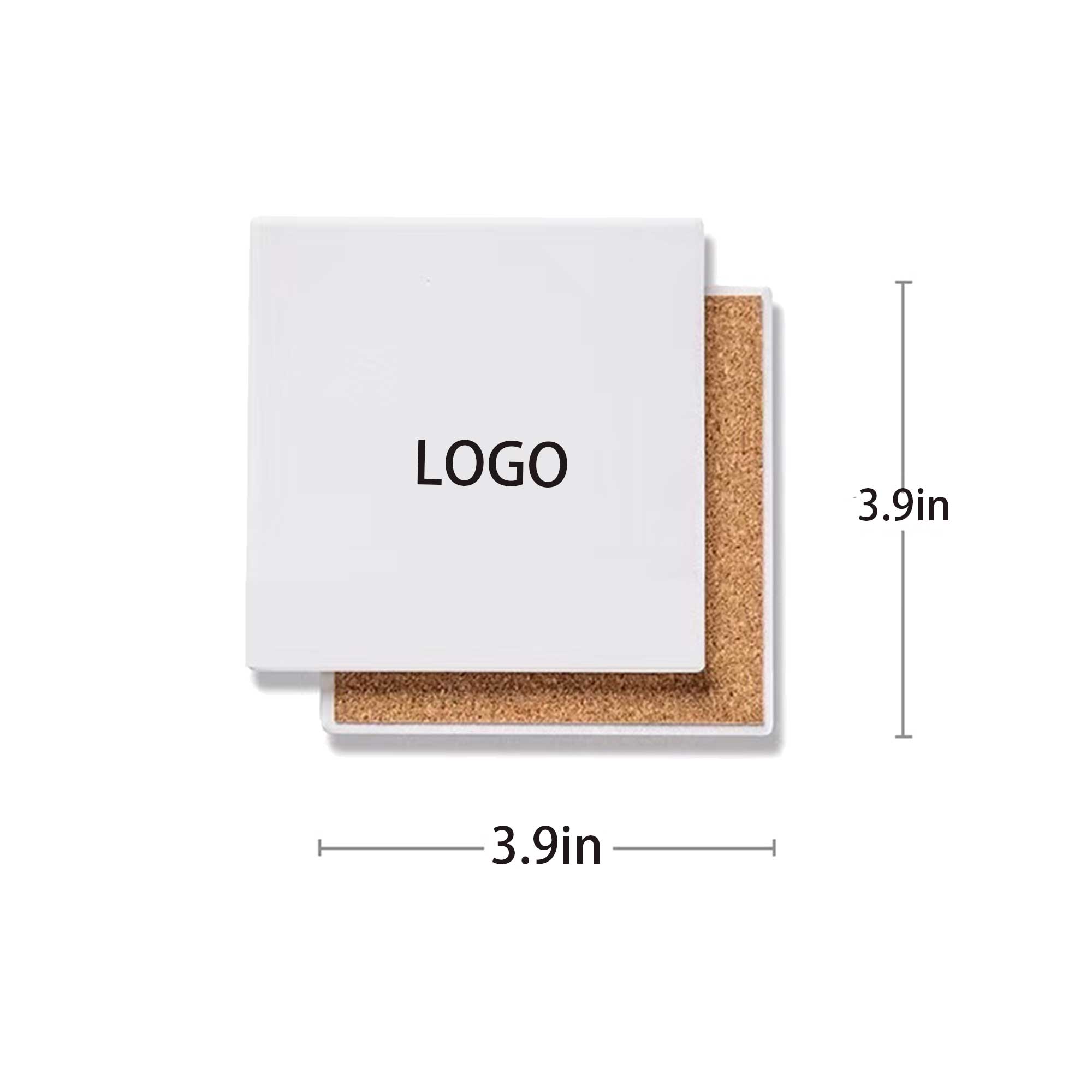 Square Blank Ceramic Coasters 1