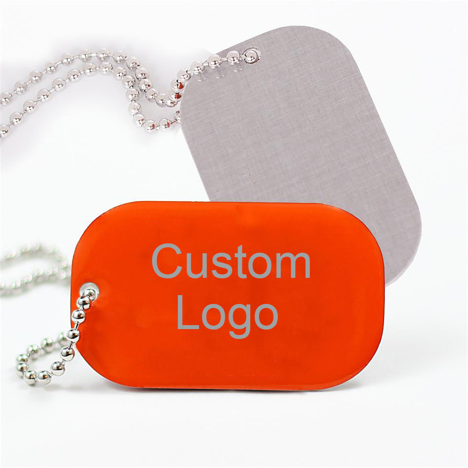 Dog animal nameplate beaded necklace 1