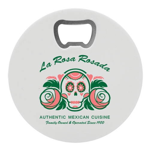 Round Bottle Opener Coaster