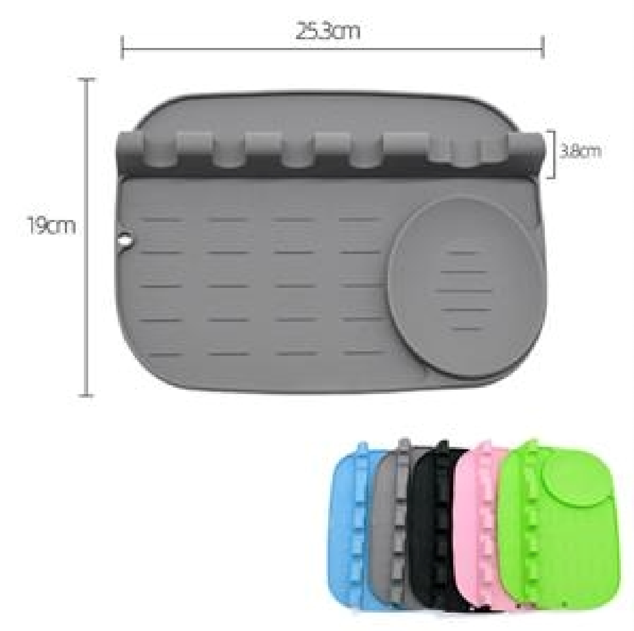 Silicone Utensil Rest with Drip Pad 2