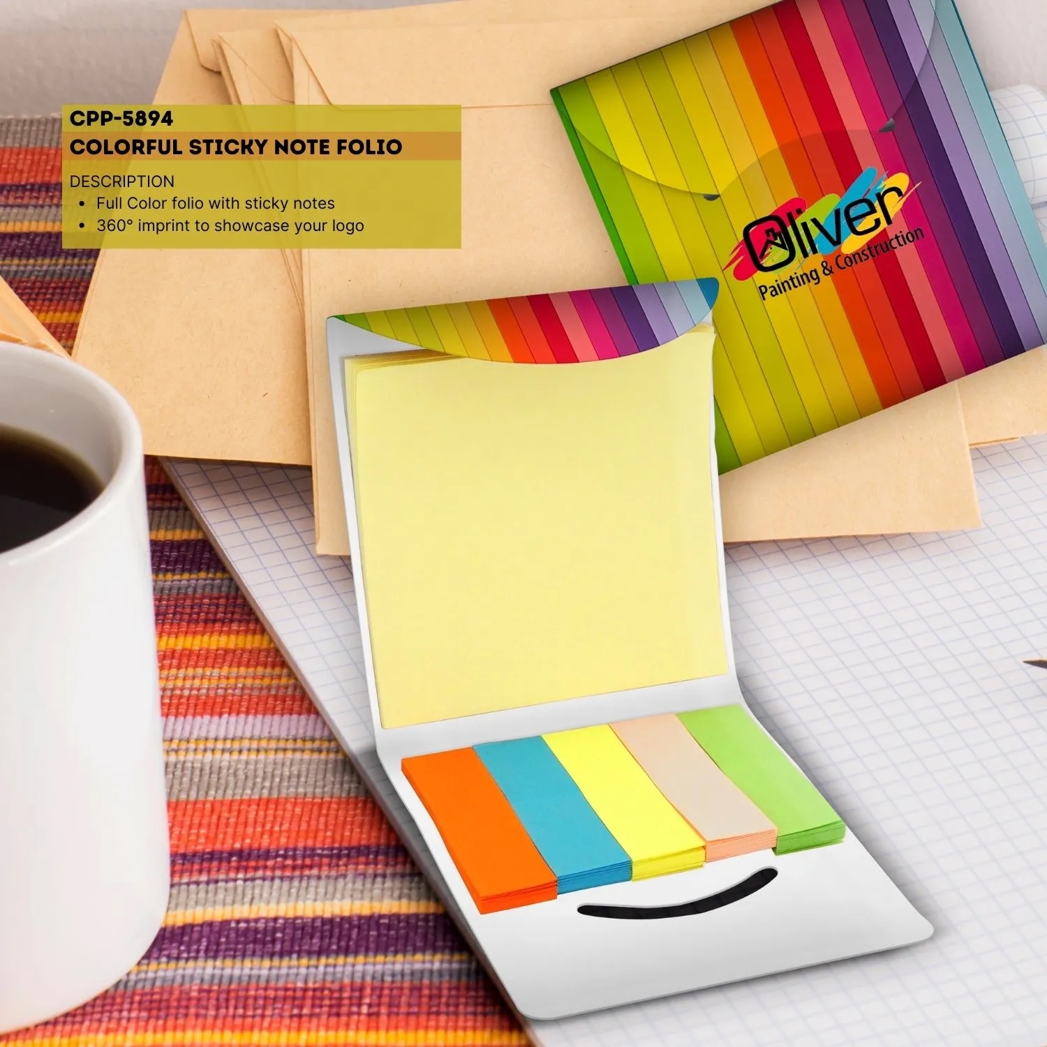COLORFUL STICKY NOTE FOLIO 2