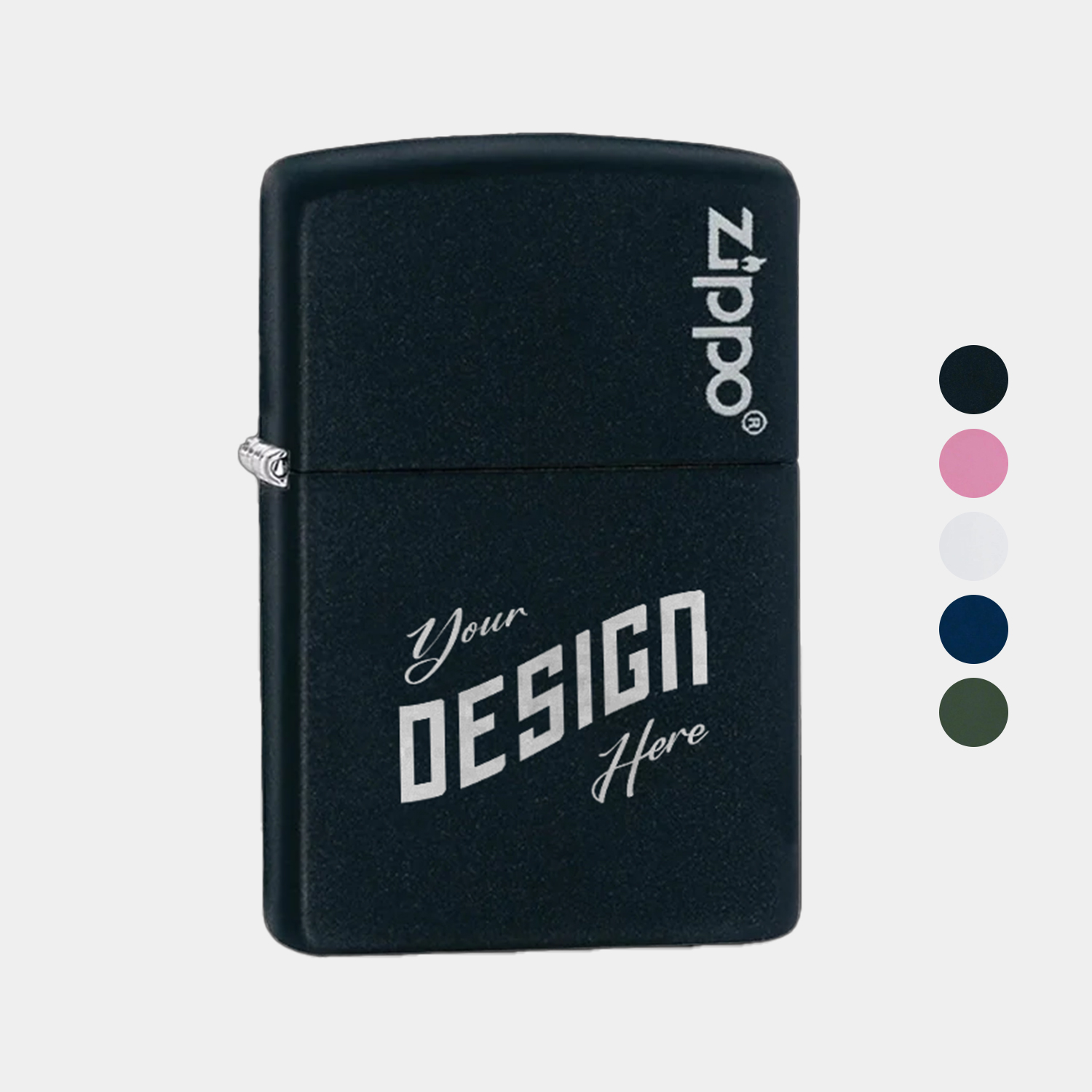 Zippo® USA-Made Classic Windproof Lighter w/ Logo 1