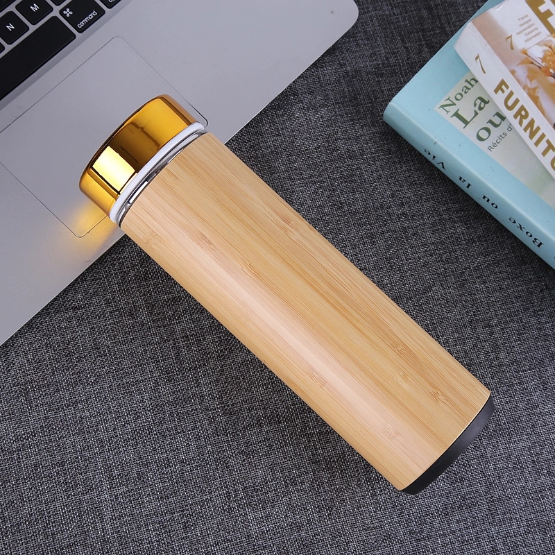 19 oz Custom Bamboo Tea Tumbler with Infuser & Strainer 7