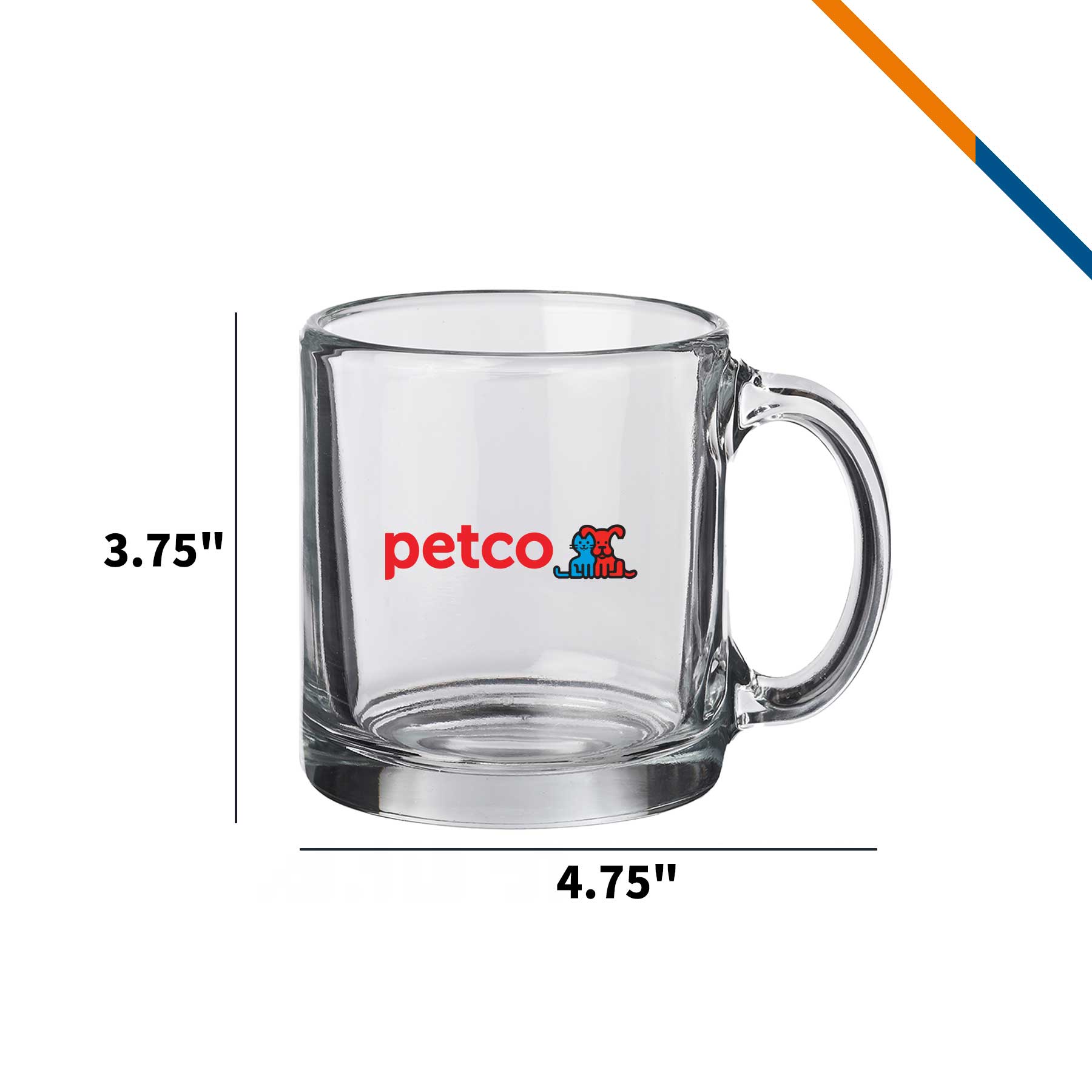 Libbey Ulysses Glass Coffee Mugs - 13 OZ. 8