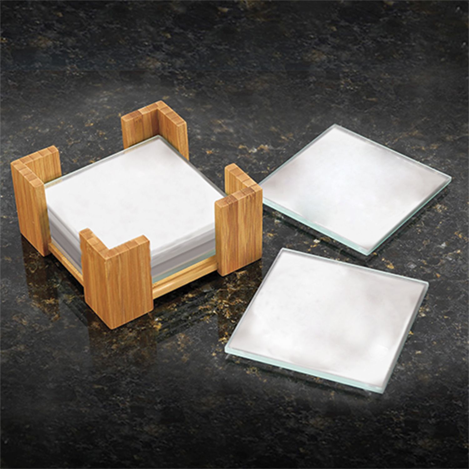 Bamboo Coaster Set 2
