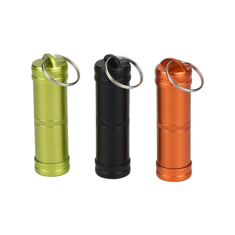 Aluminum Pill Box W/Keychain 2