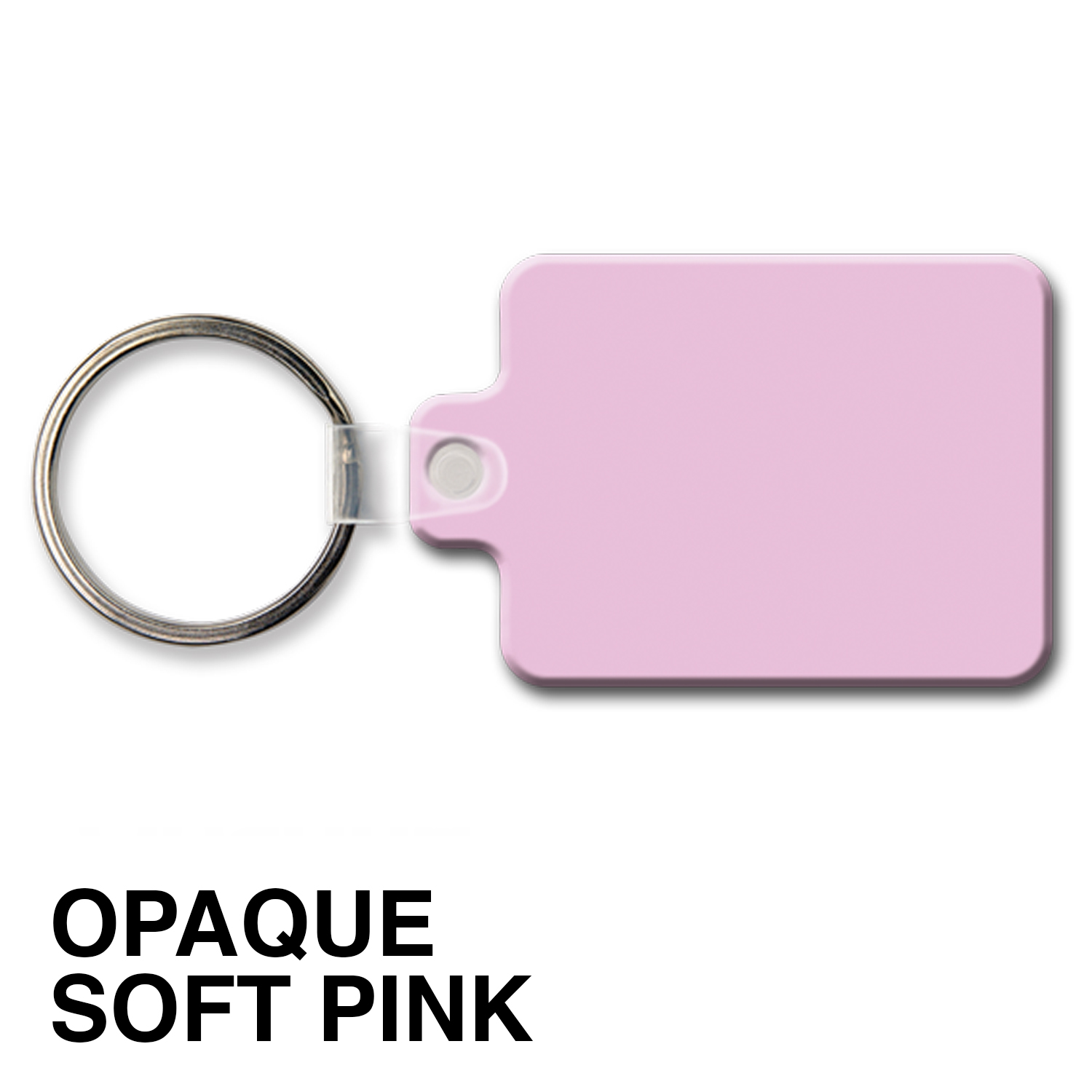 Medium Rectangle Key Tag w/Round Corners & Tab 15