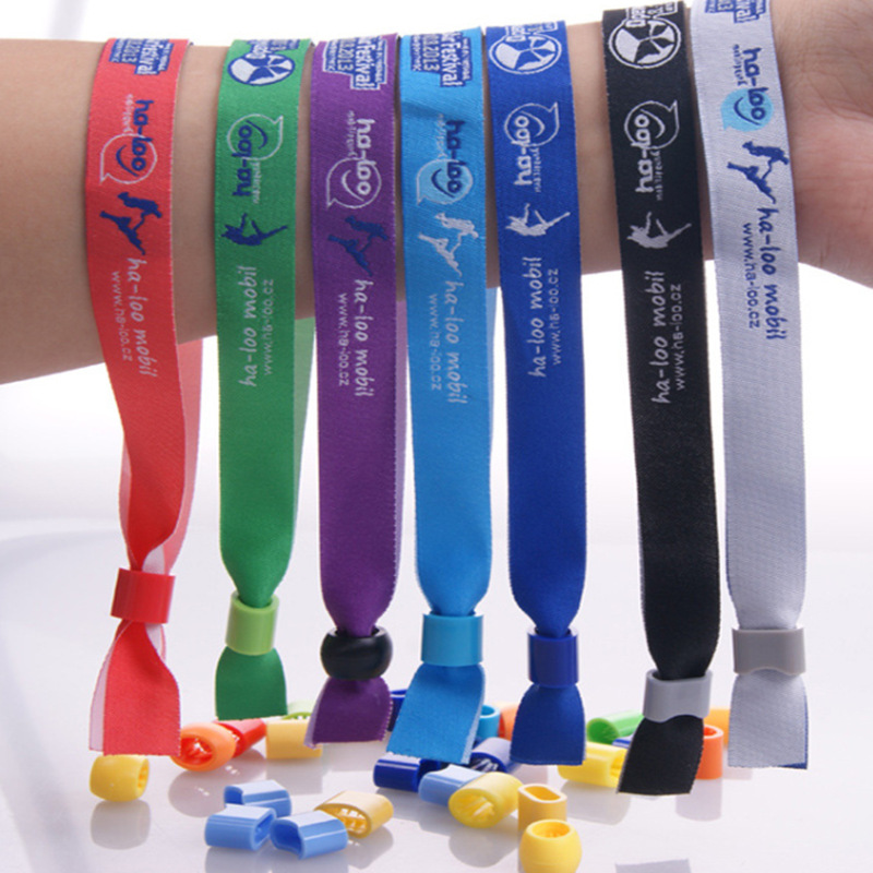 Sublimated Fabric Wristband Lanyard--13"X0.59" 5