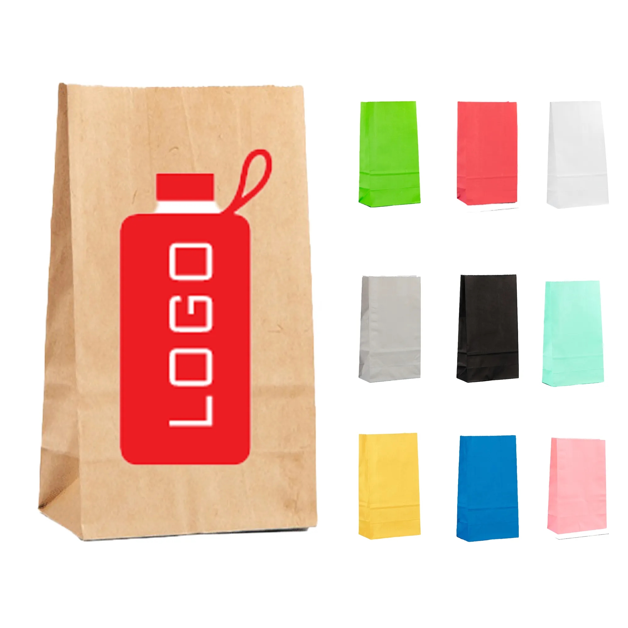 Kraft Gift Bags MOQ 500PCS 15