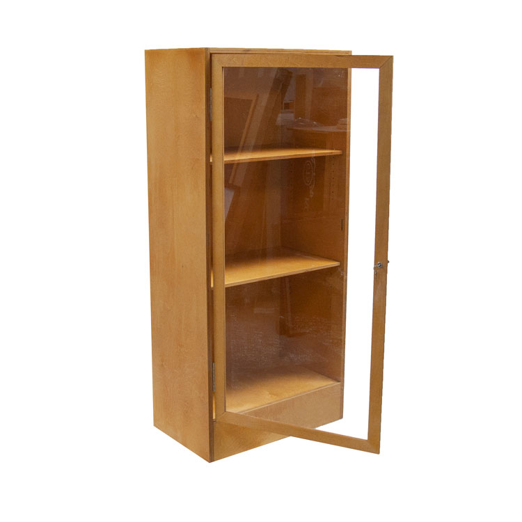 Display Cabinet with Adjustable Shelves and Lock