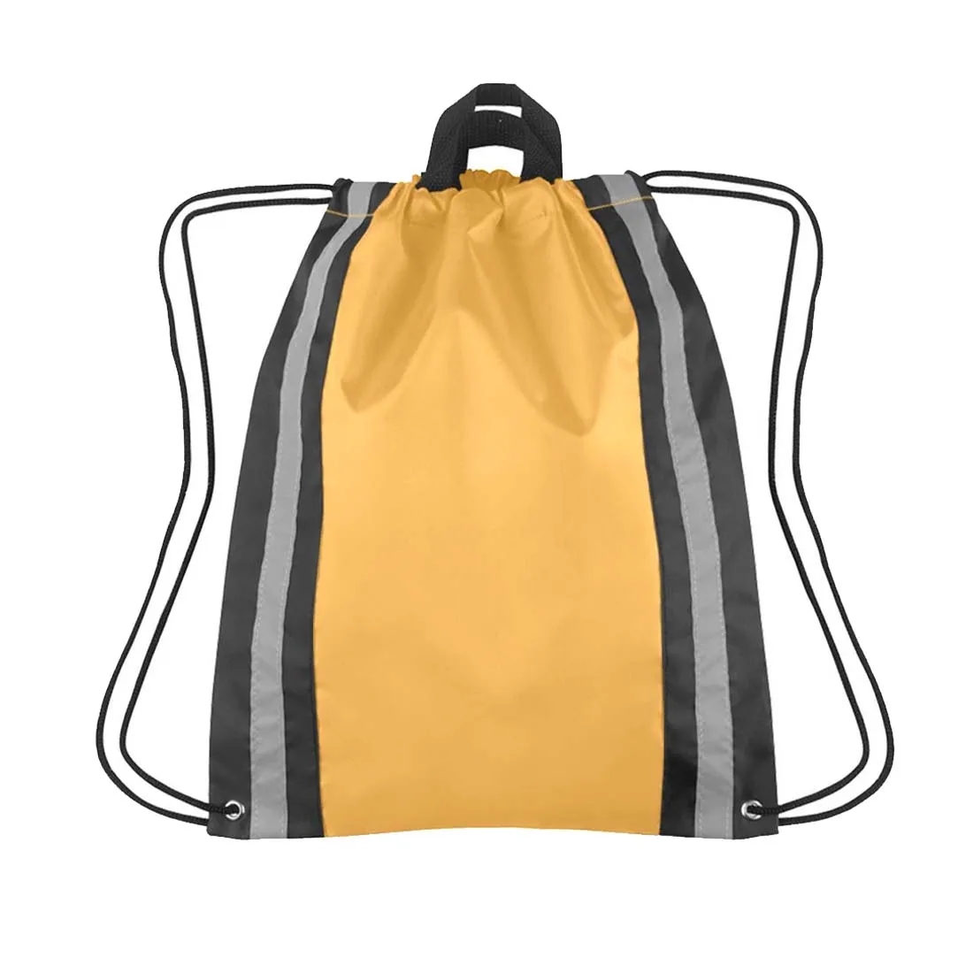 Reflective Sports Gym Drawstring Backpack 3