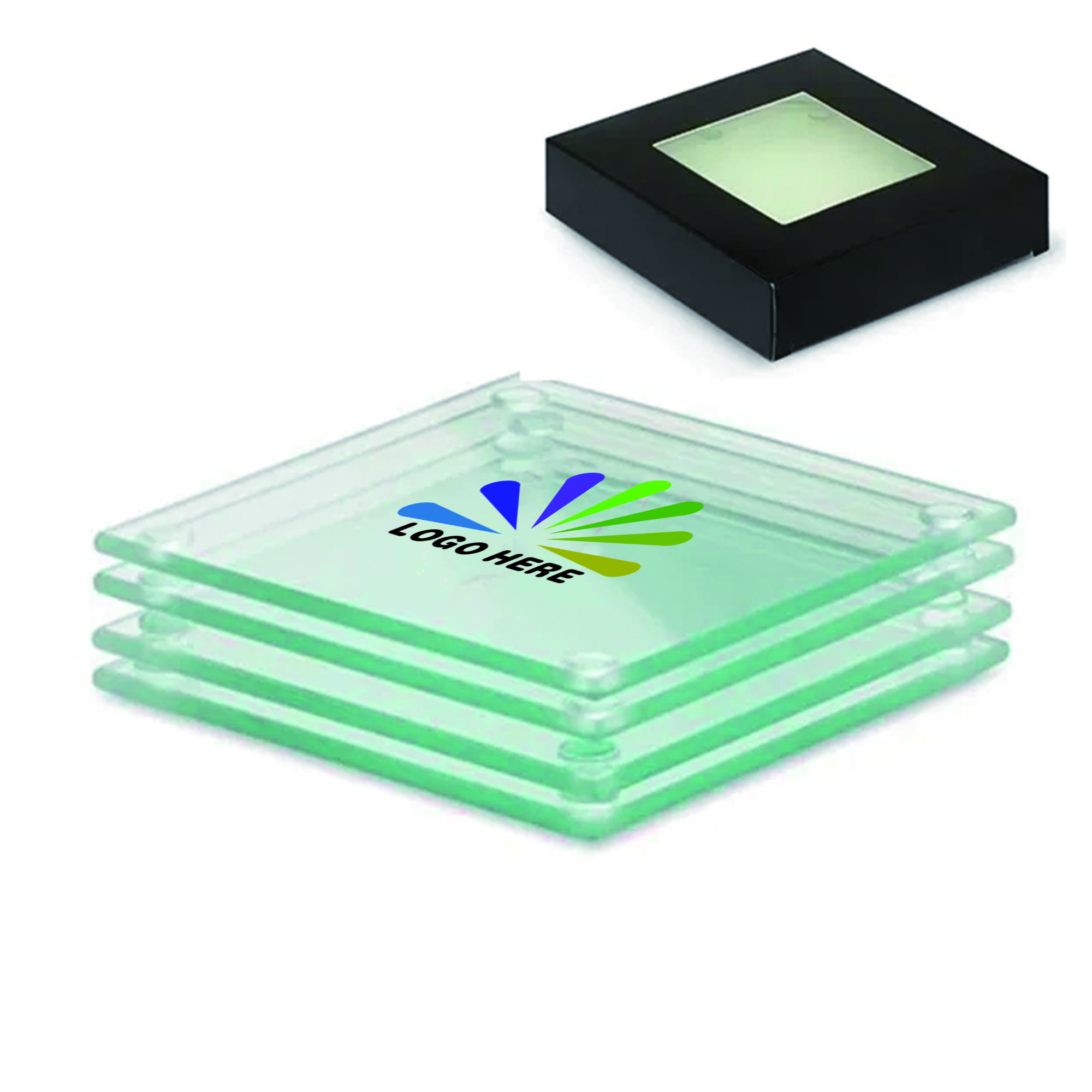 Full Color Economy Glass Coaster 1