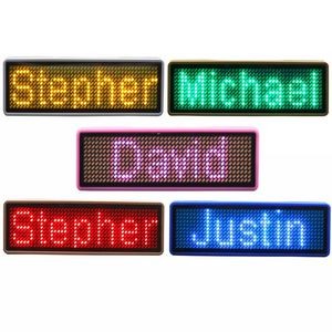 APP control Rechargeable Programmable LED Name Badge 3