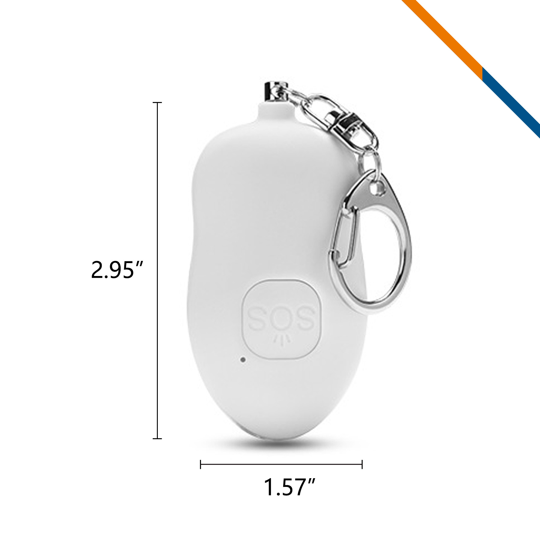 Defex Rechargeable LED Flashlight Keychain Alarm 10