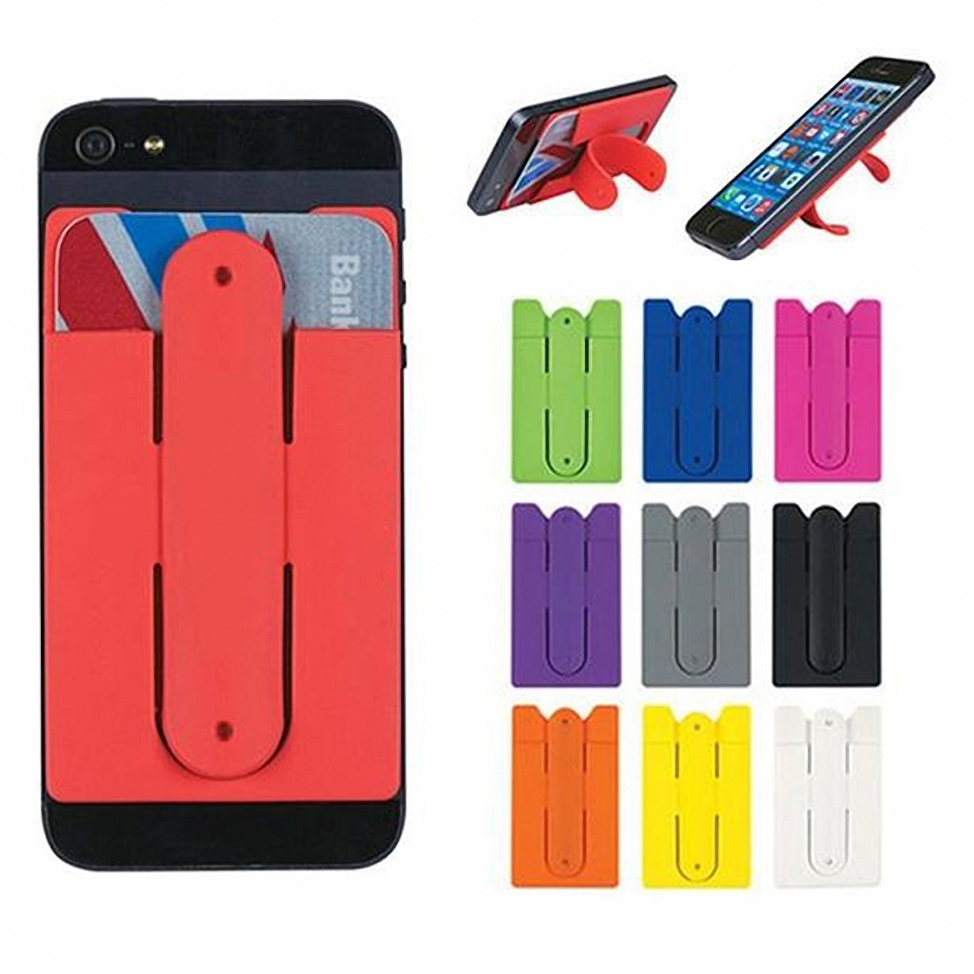 Silicone Phone Wallet with Stand 4