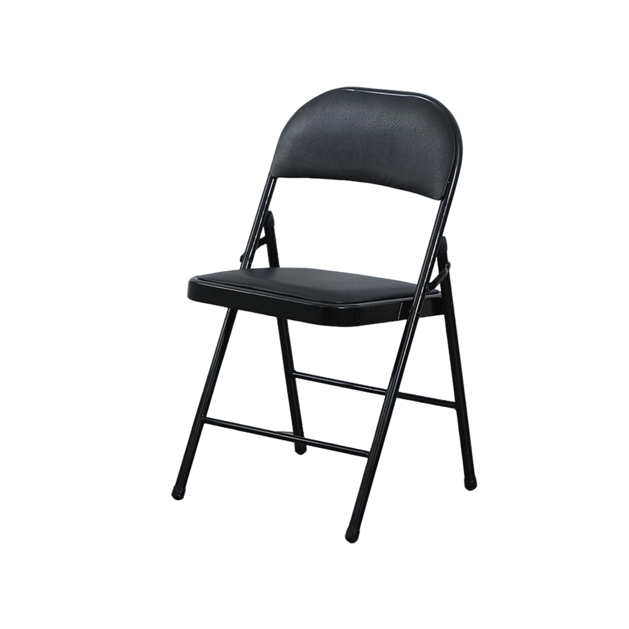 Foldable Iron Chair With PVC Leather Cushion 3