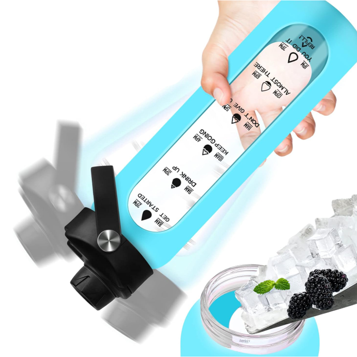 30oz Borosilicate Glass Water Bottle 5