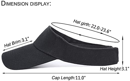 Unisex Sports Sun Visor Adjustable UV Protection Sun Hat Cap 3