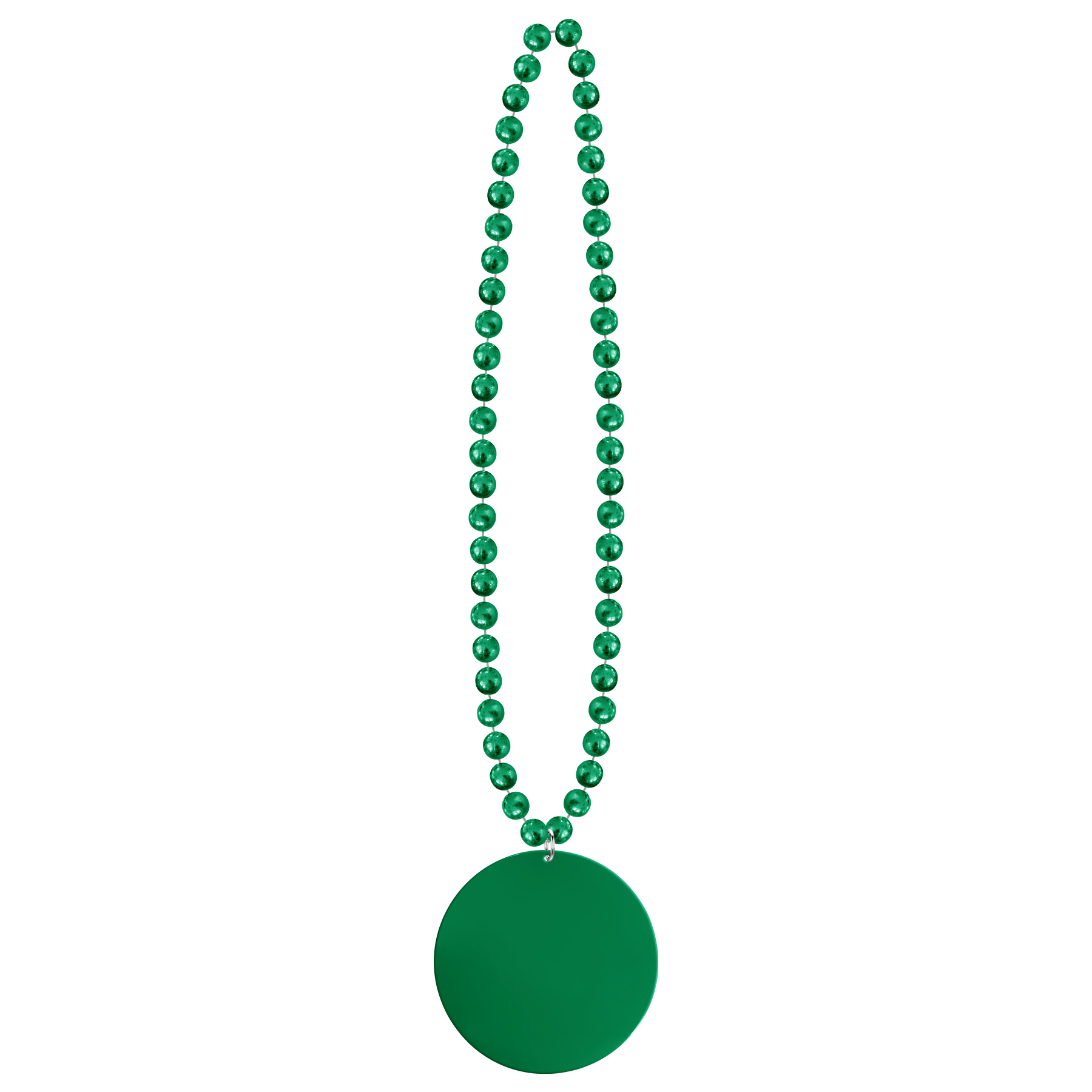 2 1/2'' Plastic Medallion Beads Necklace 2