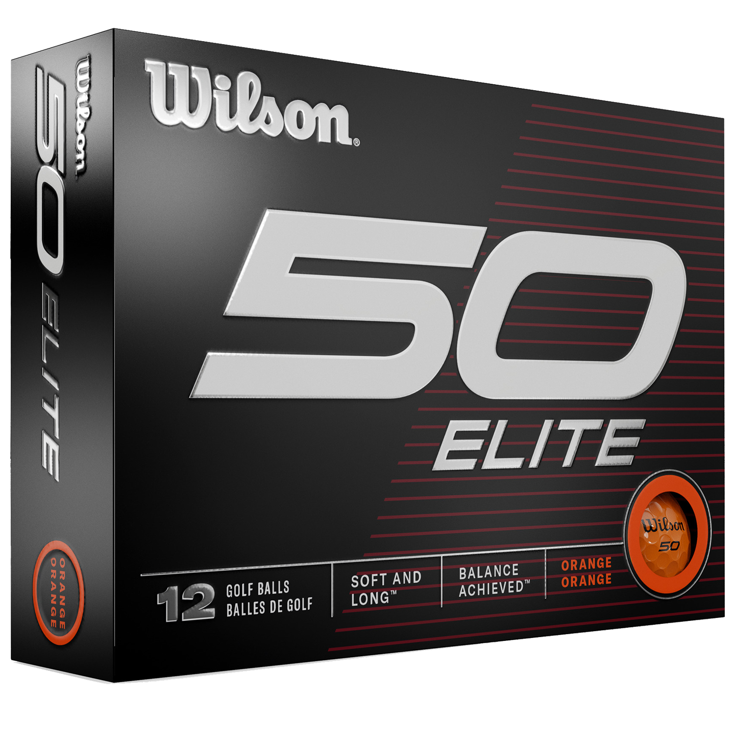 Wilson 50 Elite Orange Golf Balls 2