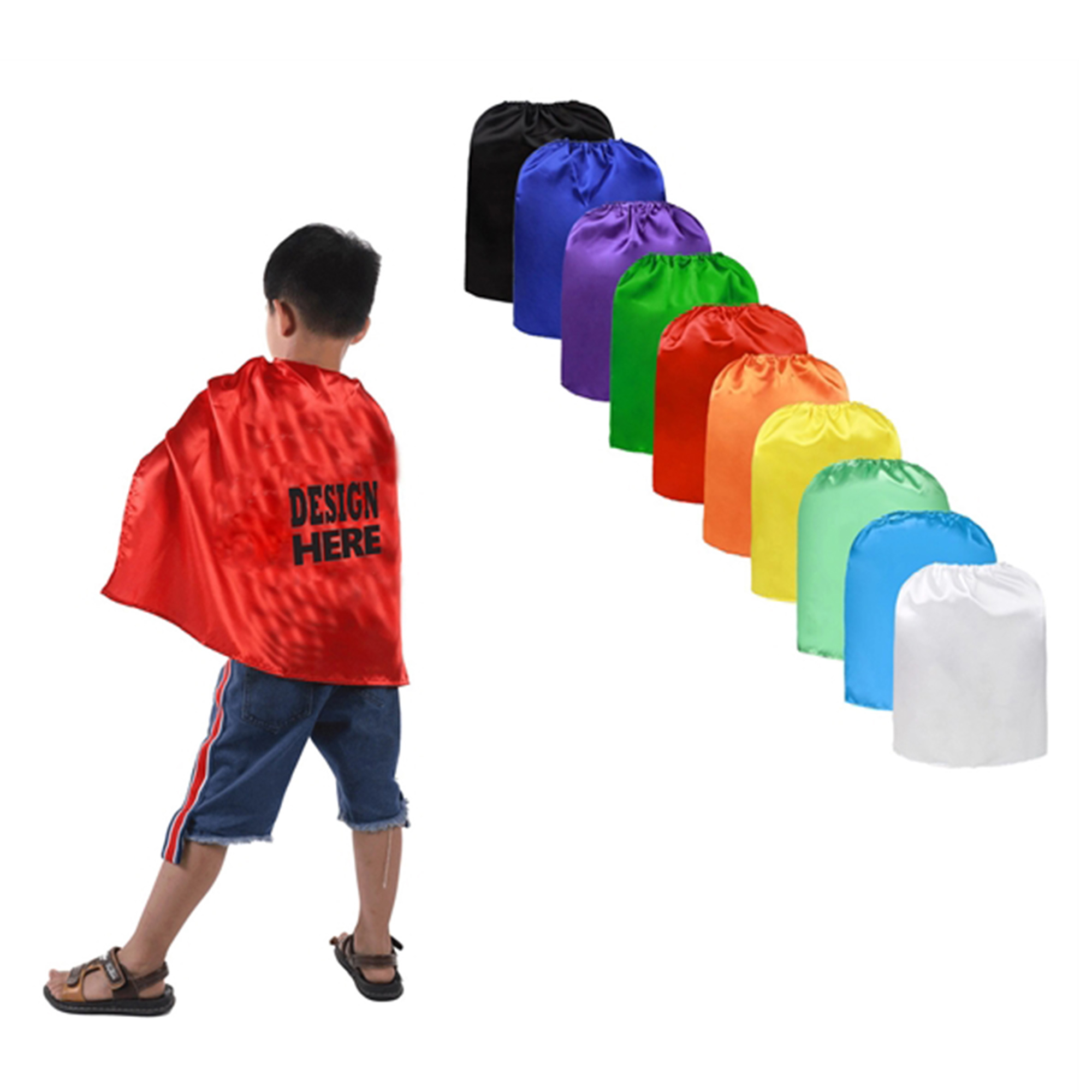 MOQ 50 PCS Kid Hero Cape 1
