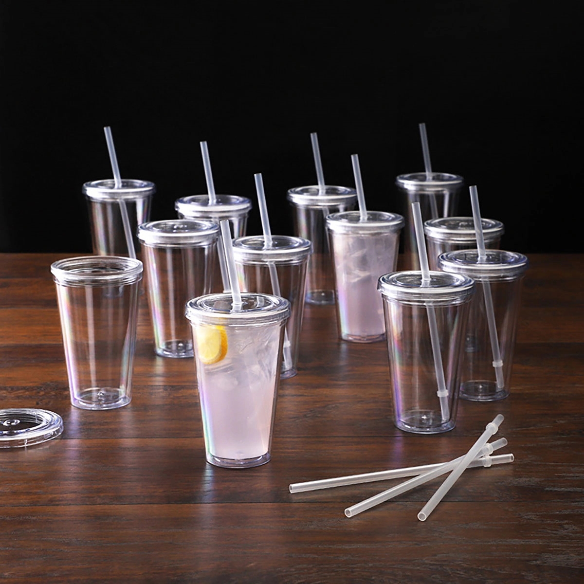 Double-Walled Transparent Drinking Cup 4