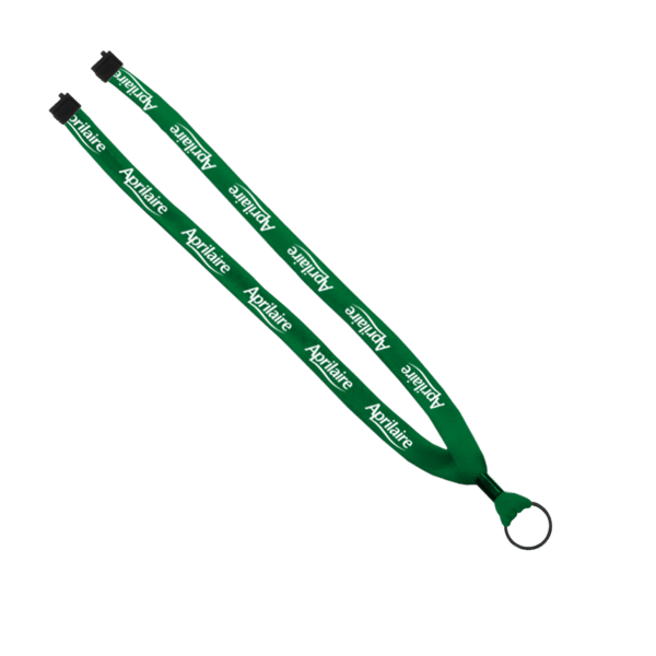 5/8" Polyester Shoelace Lanyard with Metal Crimp & Split-Ring 38